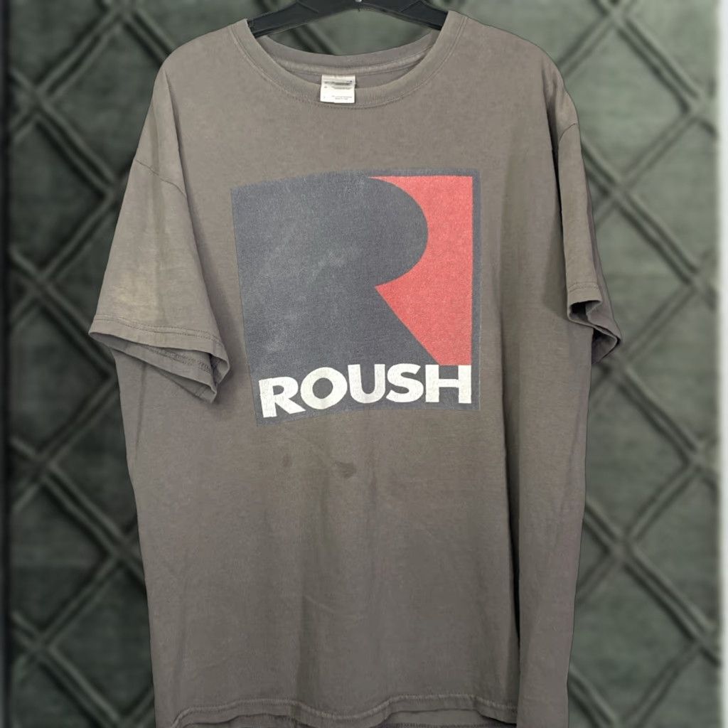 Gildan VINTAGE Roush Racing T-Shirt Grunge Faded Distressed Y2K 90s L Gray Mens T-Shirt Grunge 90s Racing Vintage Size US L / EU 52-54 / 3 - 1 Thumbnail