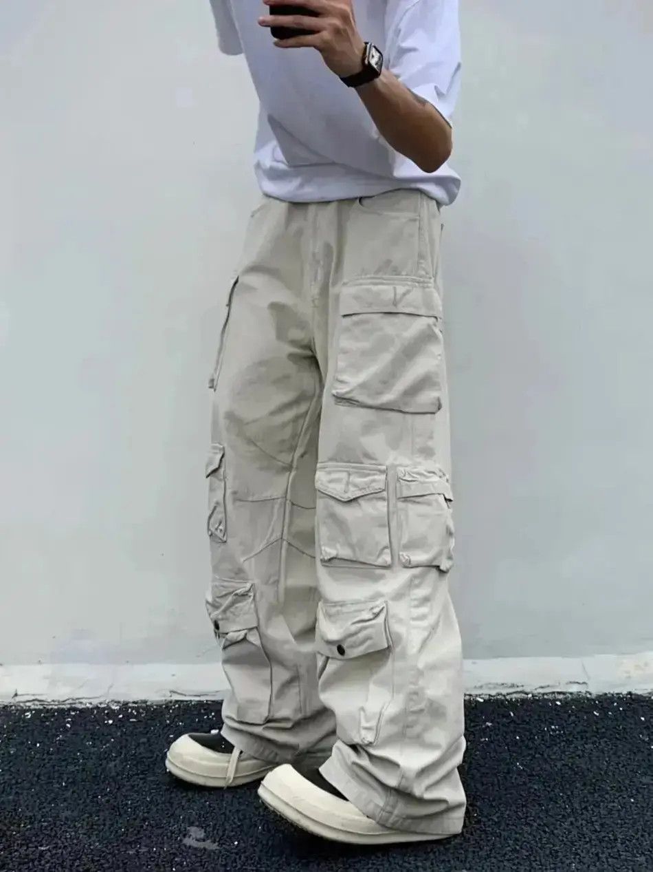 Japanese Brand Cargo pants Multi-pockets Harajuku straight trousers Size US 32 / EU 48 - 1 Thumbnail