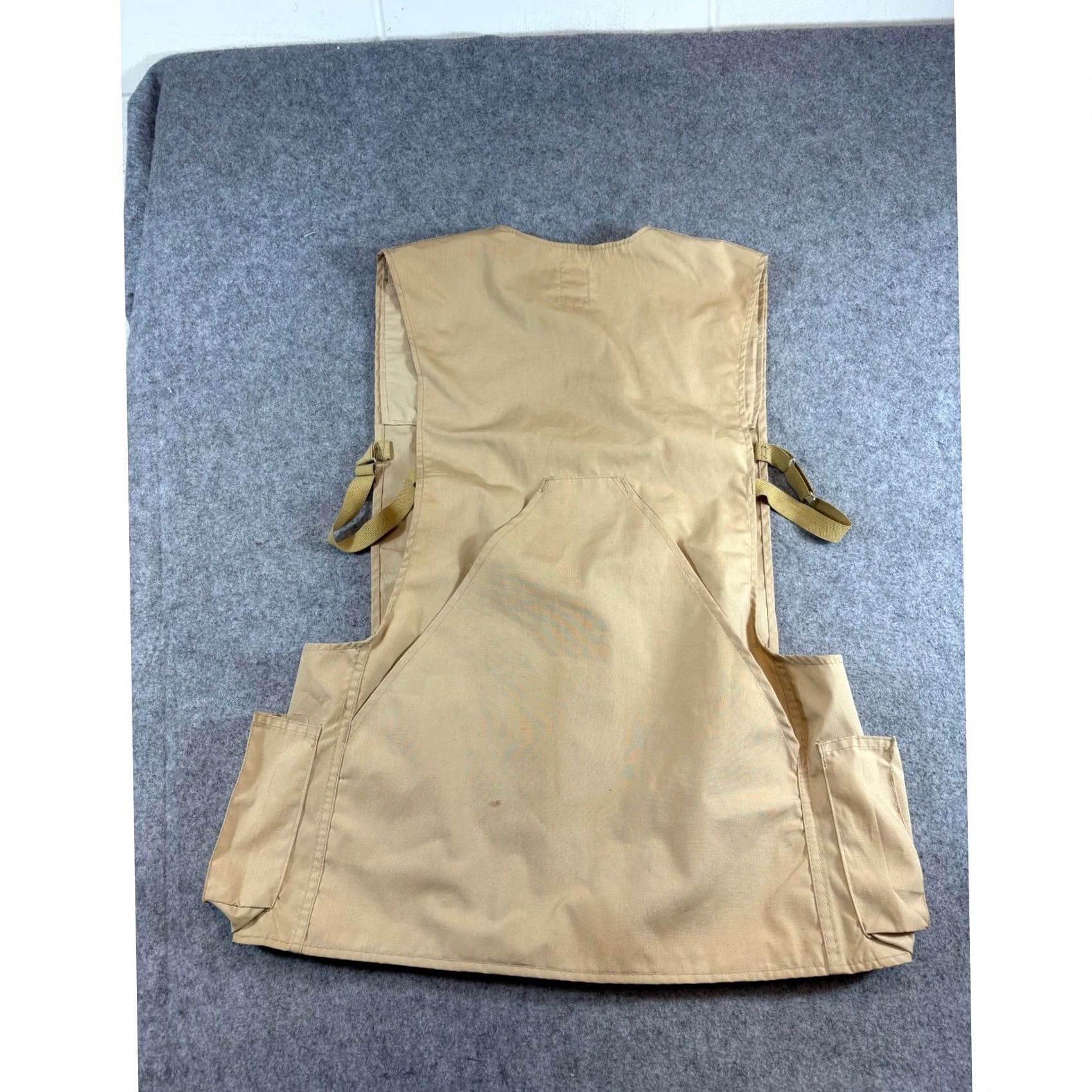 Vintage VTG 80s Bob Allen Hunting Vest Mens Tan Canvas Suede Shooting Work Medium Vest Mens Tan Canvas Suede Shooting USA Work Medium Vest Size US M / EU 48-50 / 2 - 2 Thumbnail