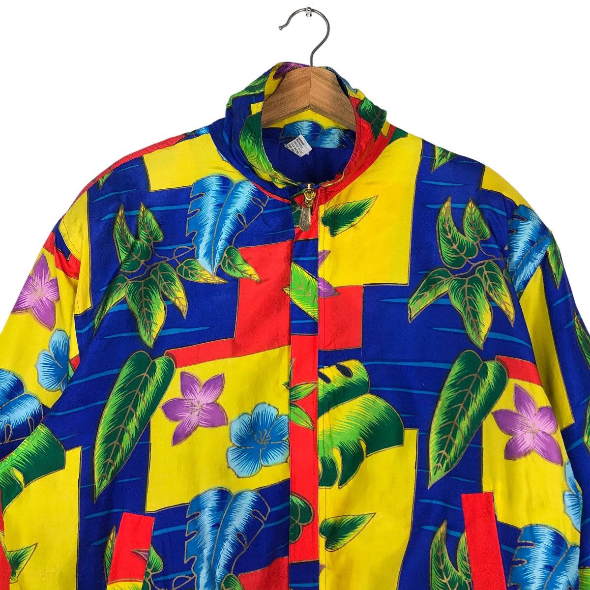 Vintage 🔥90’s Silk Bomber Jacket Coaco Full Print Issey Miyake Size US M / EU 48-50 / 2 - 3 Thumbnail