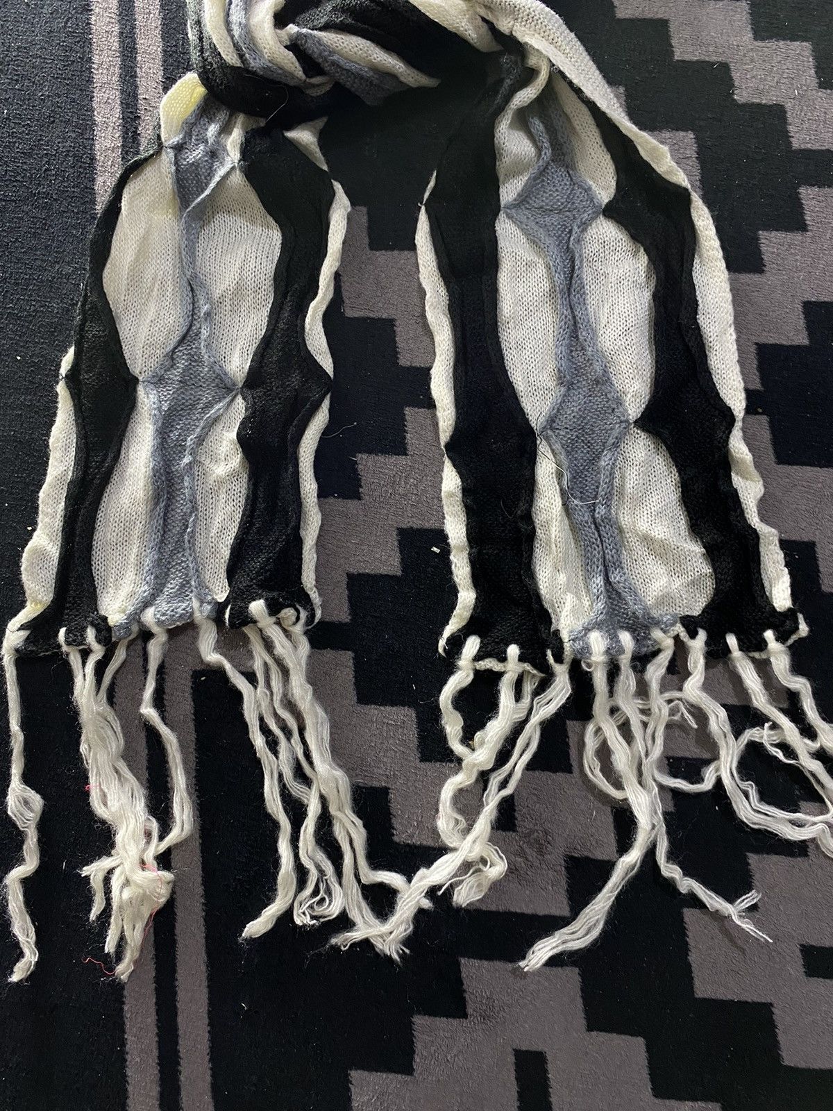 If Six Was Nine × Japanese Brand × Le Grande Bleu (L.G.B.) Japanese unknwn cable scarf Size ONE SIZE - 4 Thumbnail