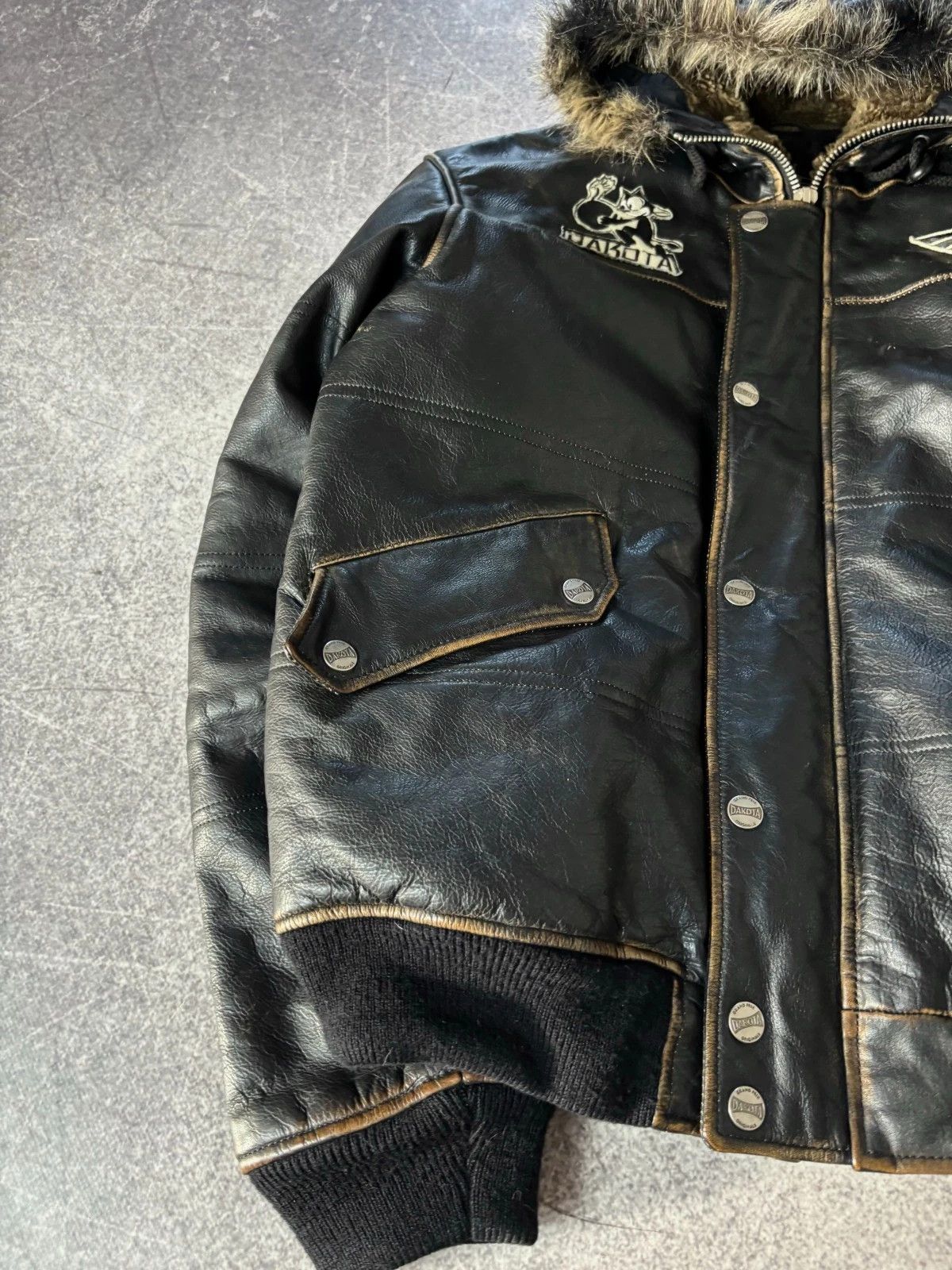 Yohji Yamamoto 00s Vtg Pelle Pelle Style Washed Distressed Leather Jacket Size US L / EU 52-54 / 3 - 4 Thumbnail
