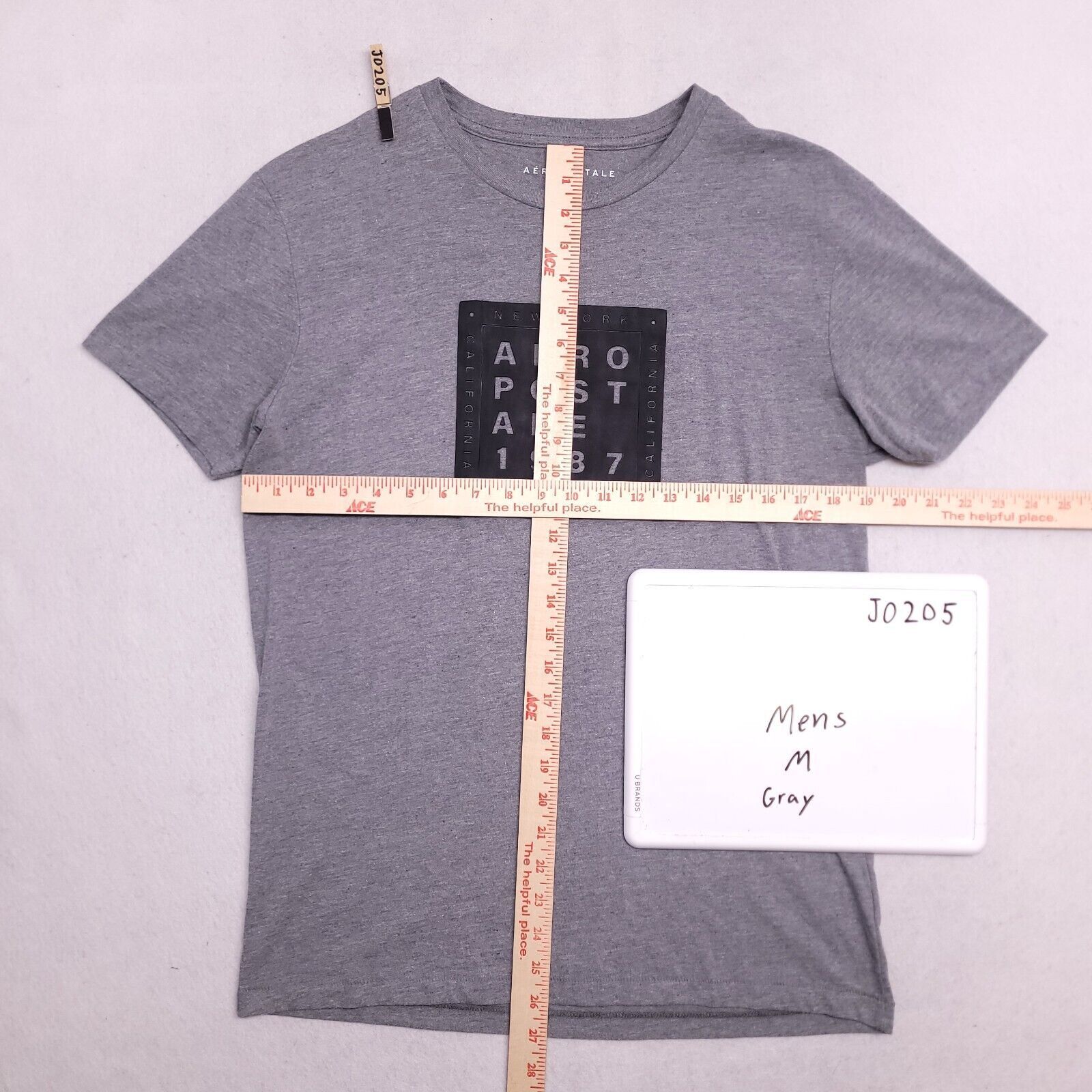 Aeropostale Aeropostale Casual Graphic Shirt Mens Size Medium M Gray Size US M / EU 48-50 / 2 - 7 Thumbnail