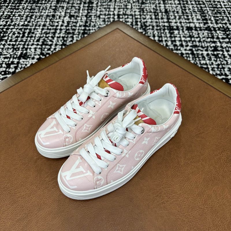 Louis Vuitton Louis Vuitton Pink Leather Fashion Sneakers 0079 Size US 7.5 / EU 40-41 - 1 Thumbnail