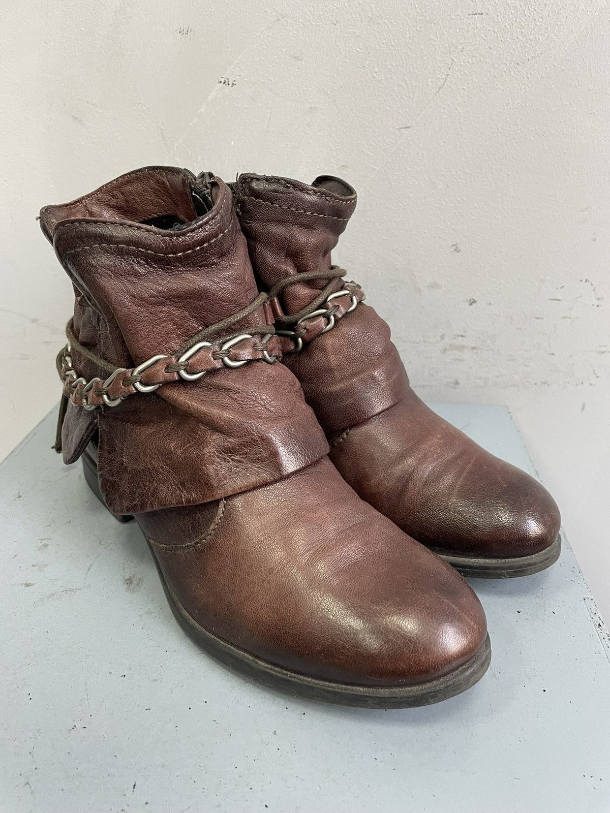 A.S.98 Red women’s boots chain vintage retro avant garde A.S. 98 Size US 6 / IT 36 - 10 Thumbnail