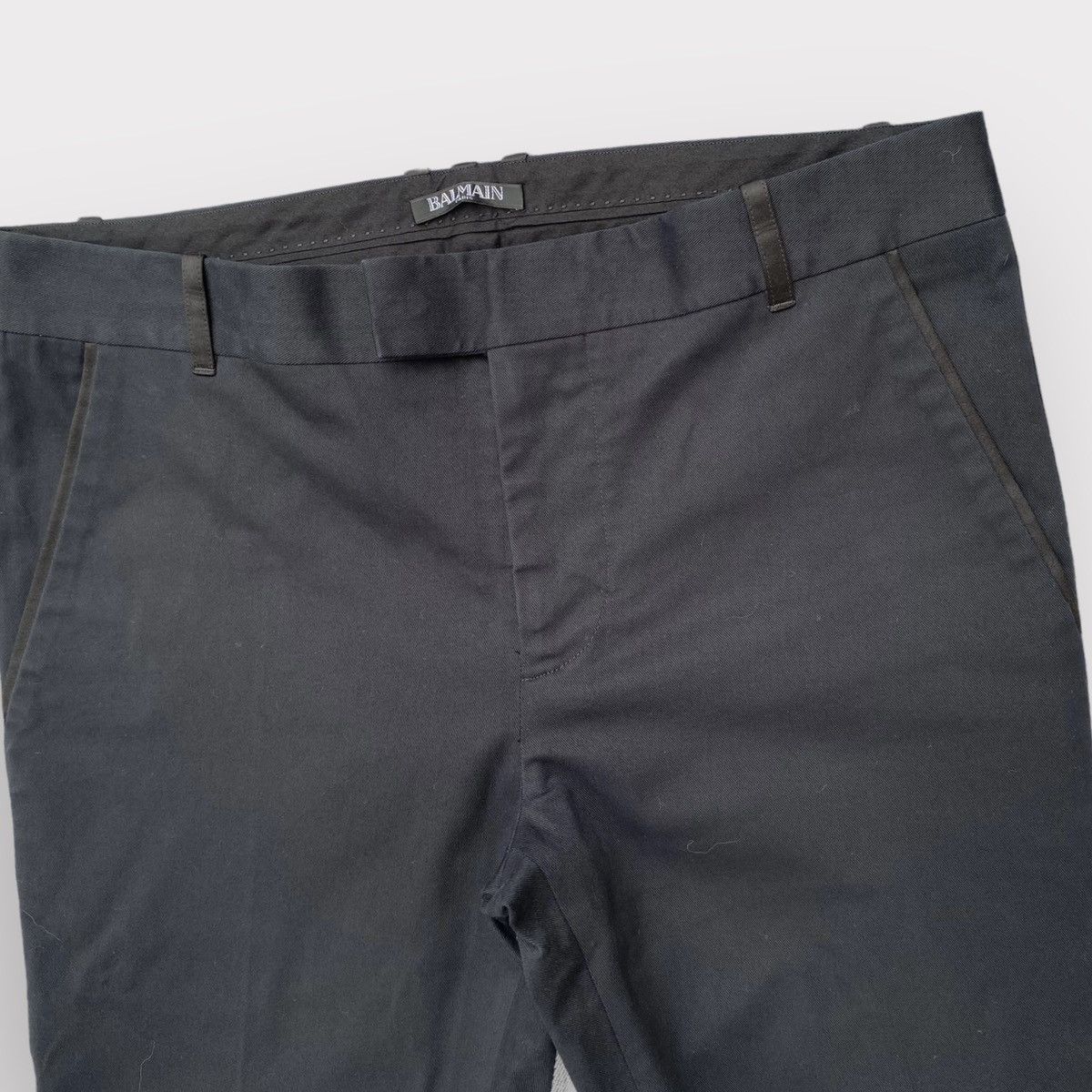 Balmain SS18 Runway Side Tape Skinny Stretch Trousers Size US 32 / EU 48 - 3 Thumbnail