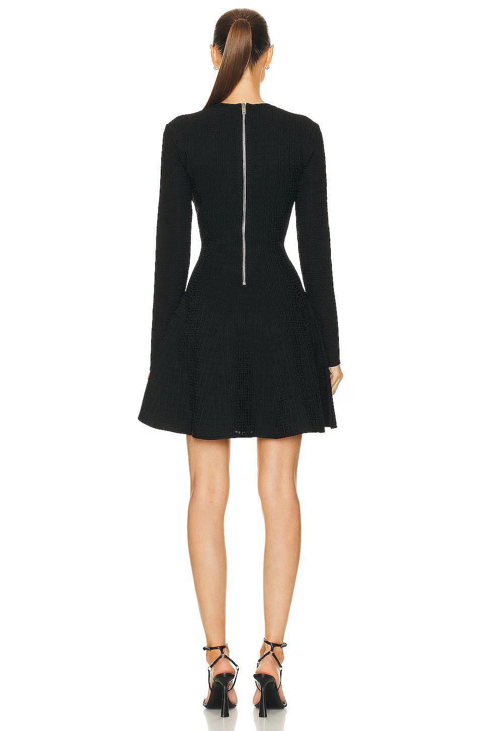 Givenchy o1srvl11e0125 Sleeve Short Dress in Black Size L / US 10 / IT 46 - 3 Thumbnail