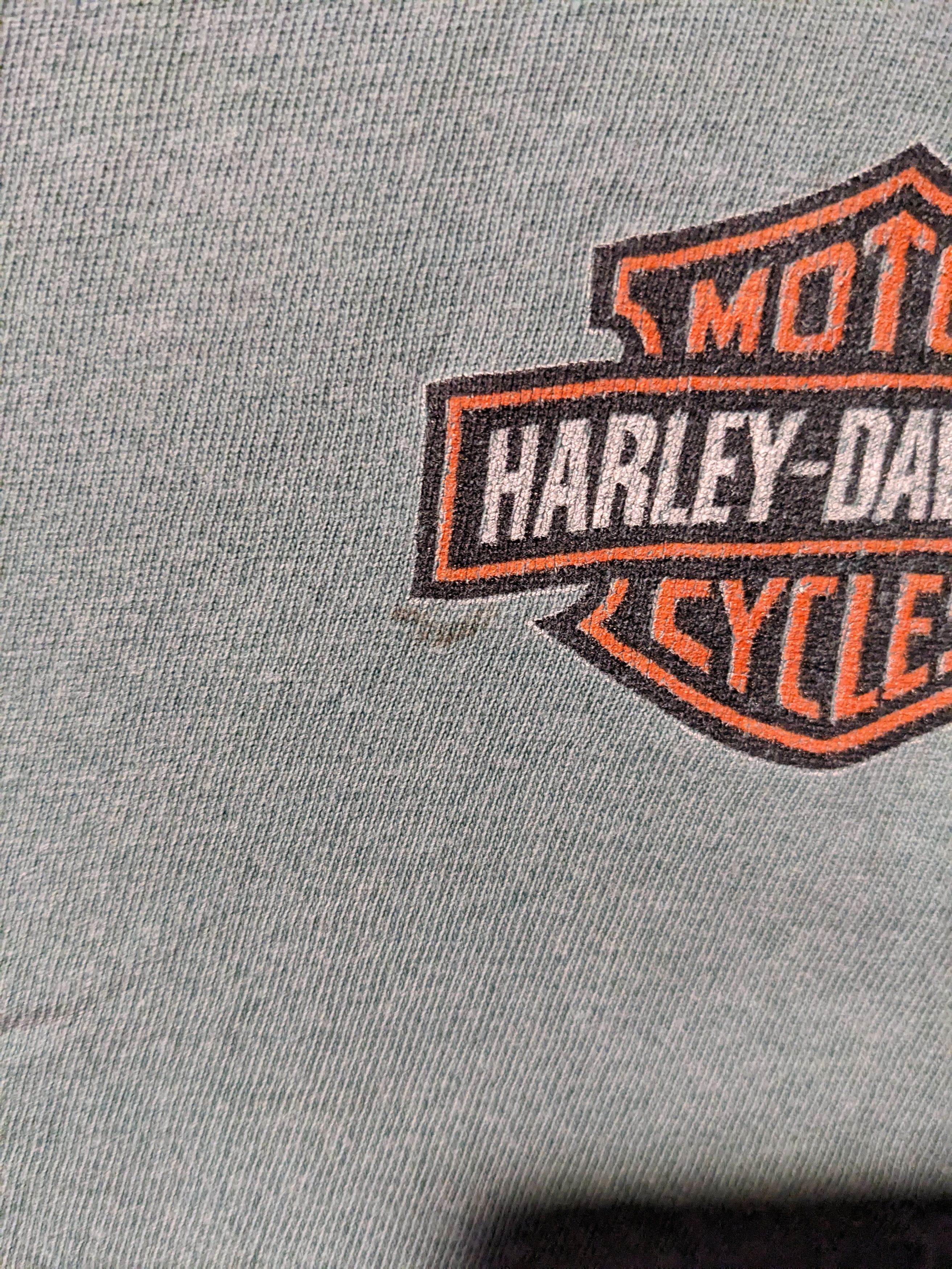 Harley Davidson × Vintage Vintage 1995 Harley Davidson Motorcycle Eagle Animal T-Shirt Size US L / EU 52-54 / 3 - 6 Thumbnail