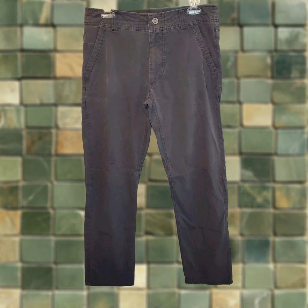 Vintage Kuhl Slax Pants Mens 32x31 Gray Lightweight Hiking Performance Outdoor Stretch Size US 32 / EU 48 - 1 Thumbnail