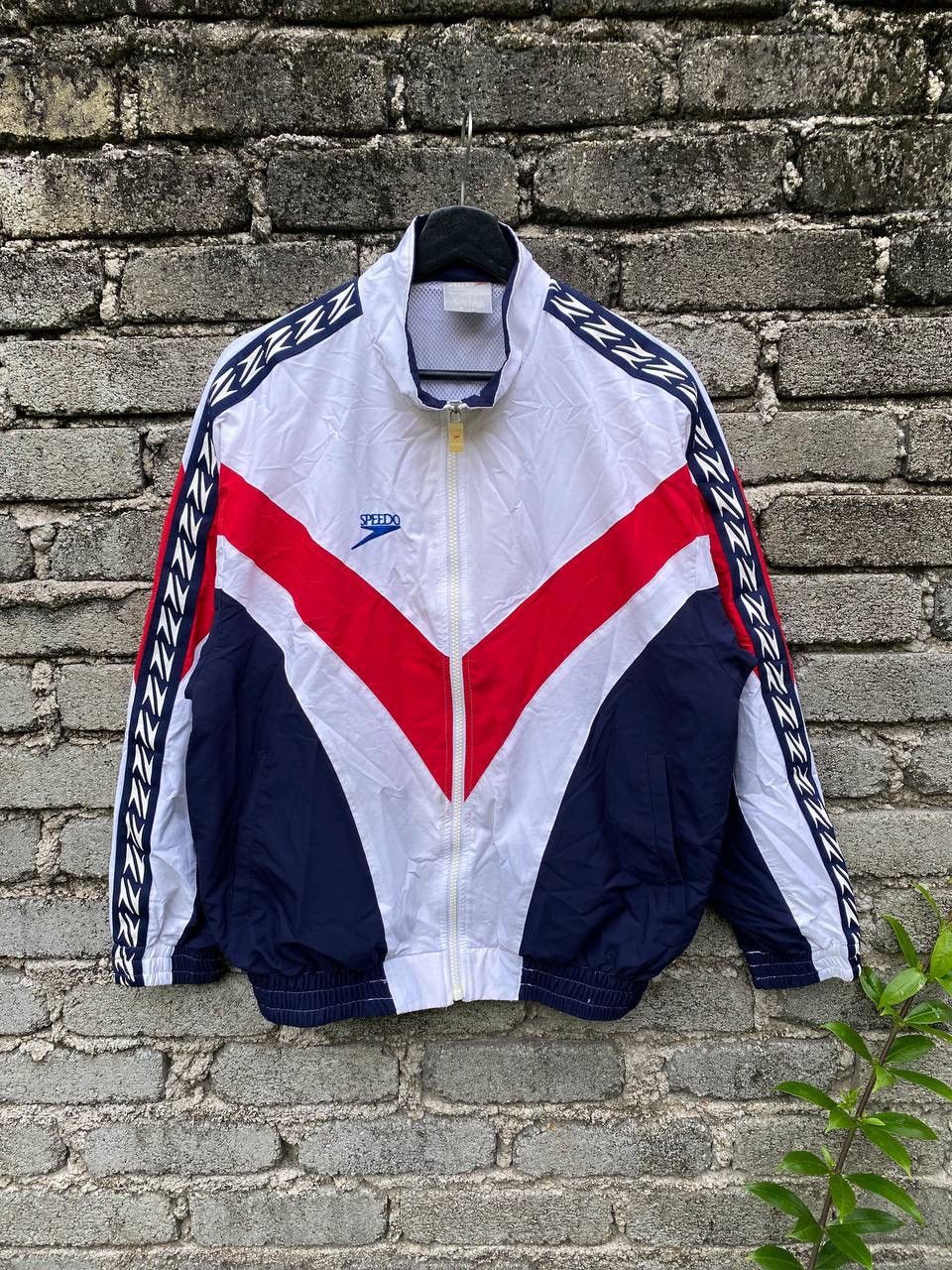 Speedo Vintage 89s Speedo Windbreaker Jacket Size US S / EU 44-46 / 1 - 4 Thumbnail