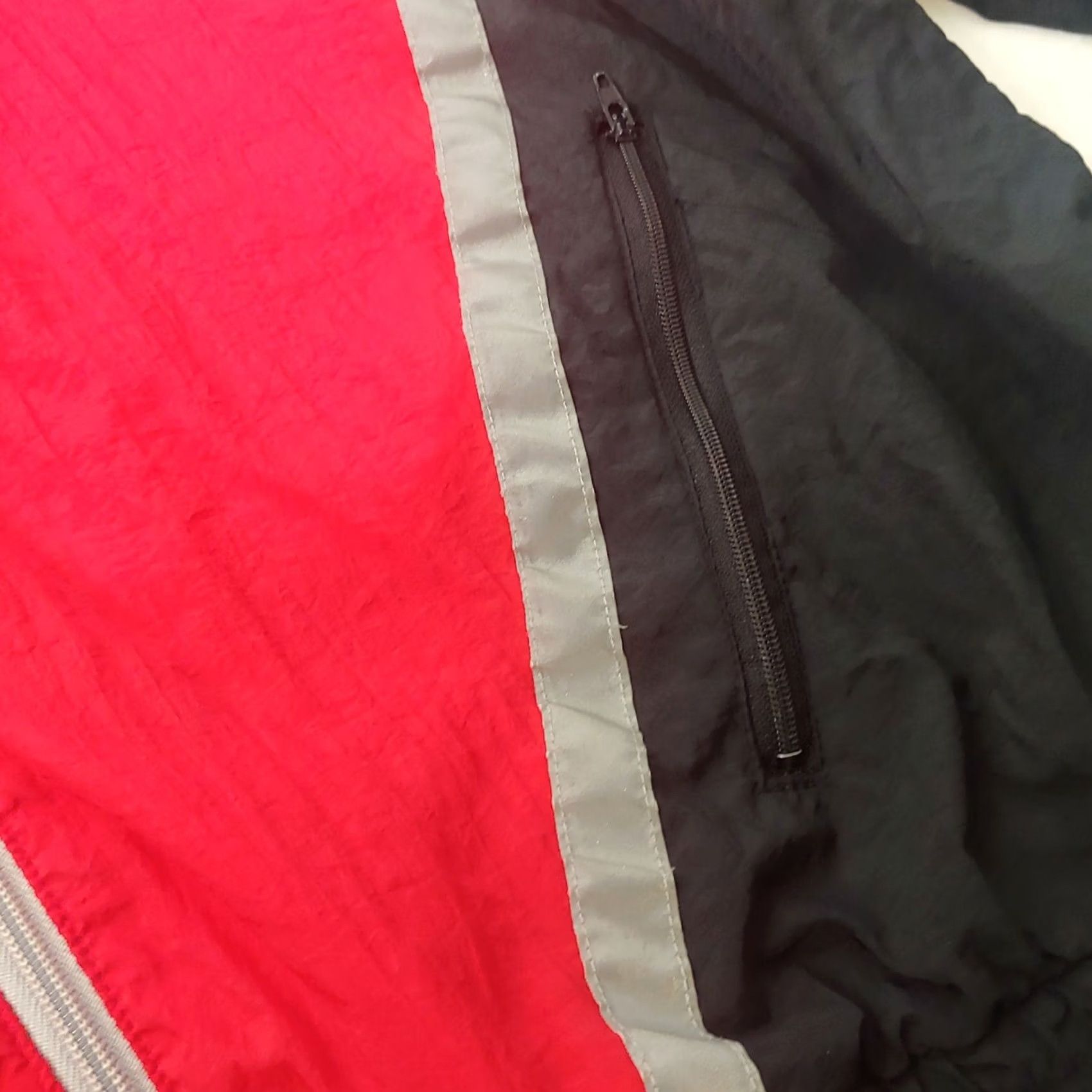 Adidas Adidas Windbreaker Jacket Reflective Black & Red Tracksuit 1990s Men XL Nike-style? Size 46R - 7 Thumbnail