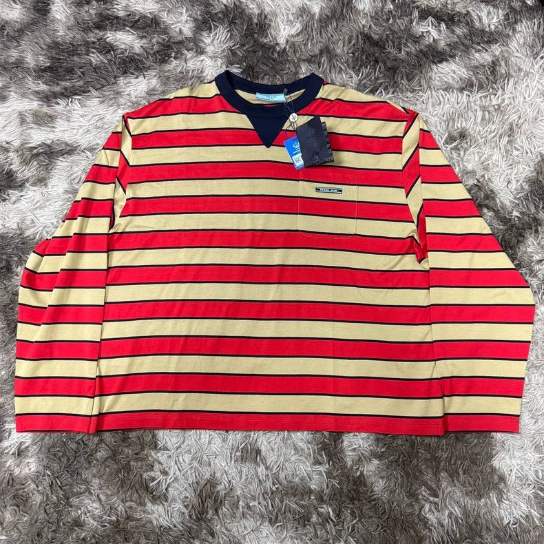 Prada Prada size 36 25 SS red and yellow raglan sleeves striped T Size US M / EU 48-50 / 2 - 1 Thumbnail