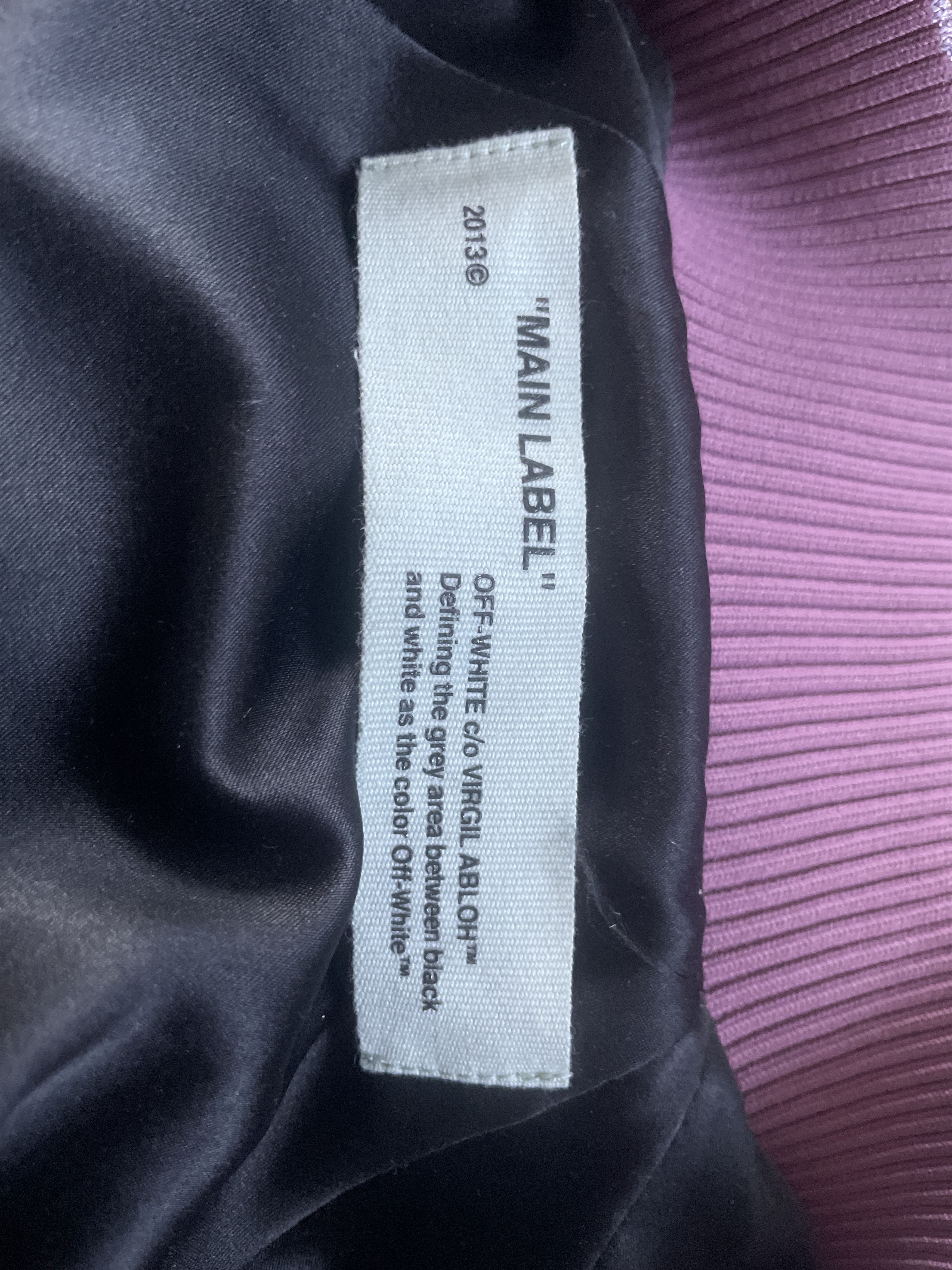 Off-White Off White - Purple Crushed Velvet Zipper Front Bomber Jacket Size S / US 4 / IT 40 - 5 Thumbnail