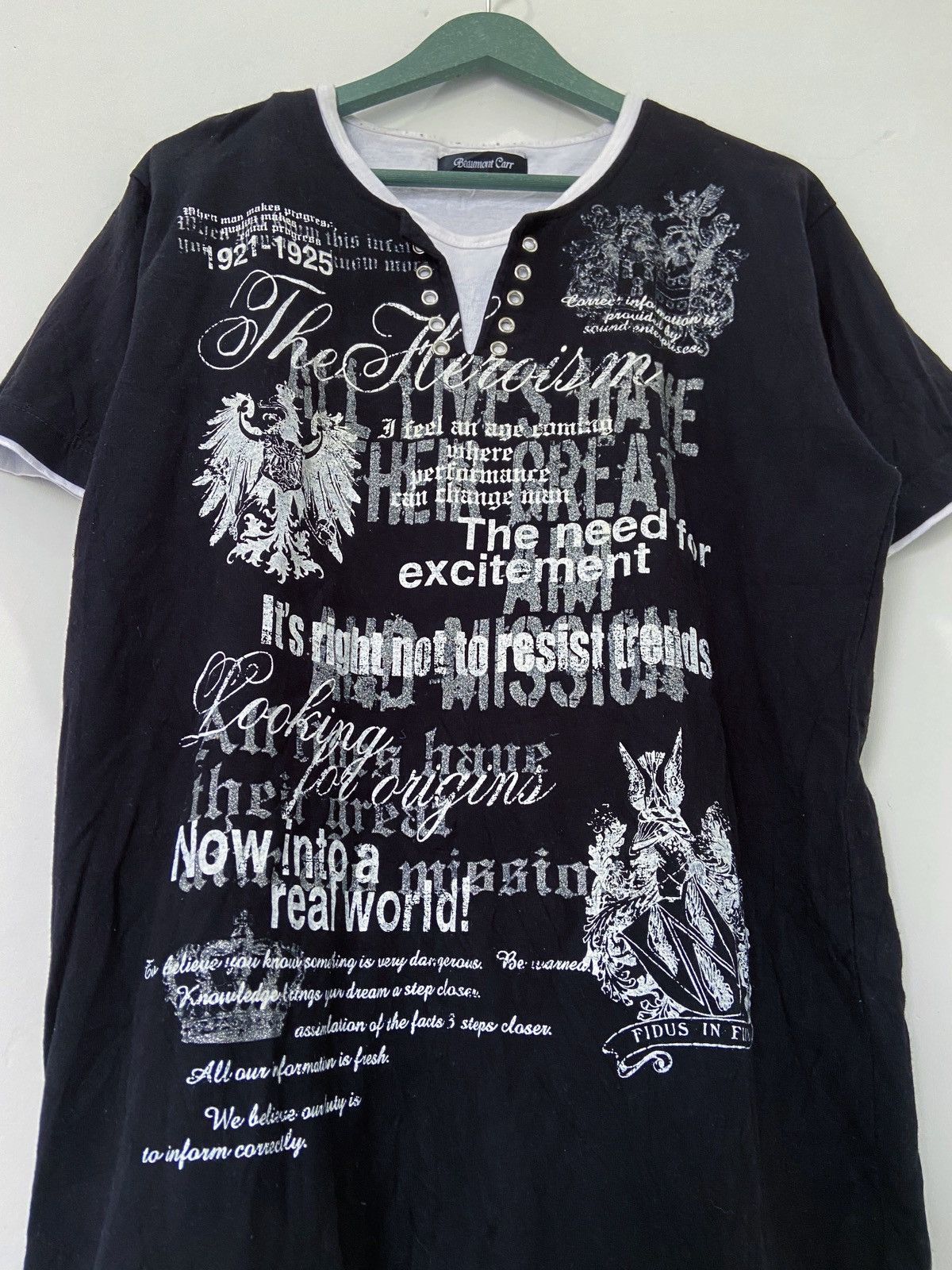 20471120 BEAUMONT CARR POEM DOUBLE LAYER STYLE TEE Size US XL / EU 56 / 4 - 3 Thumbnail