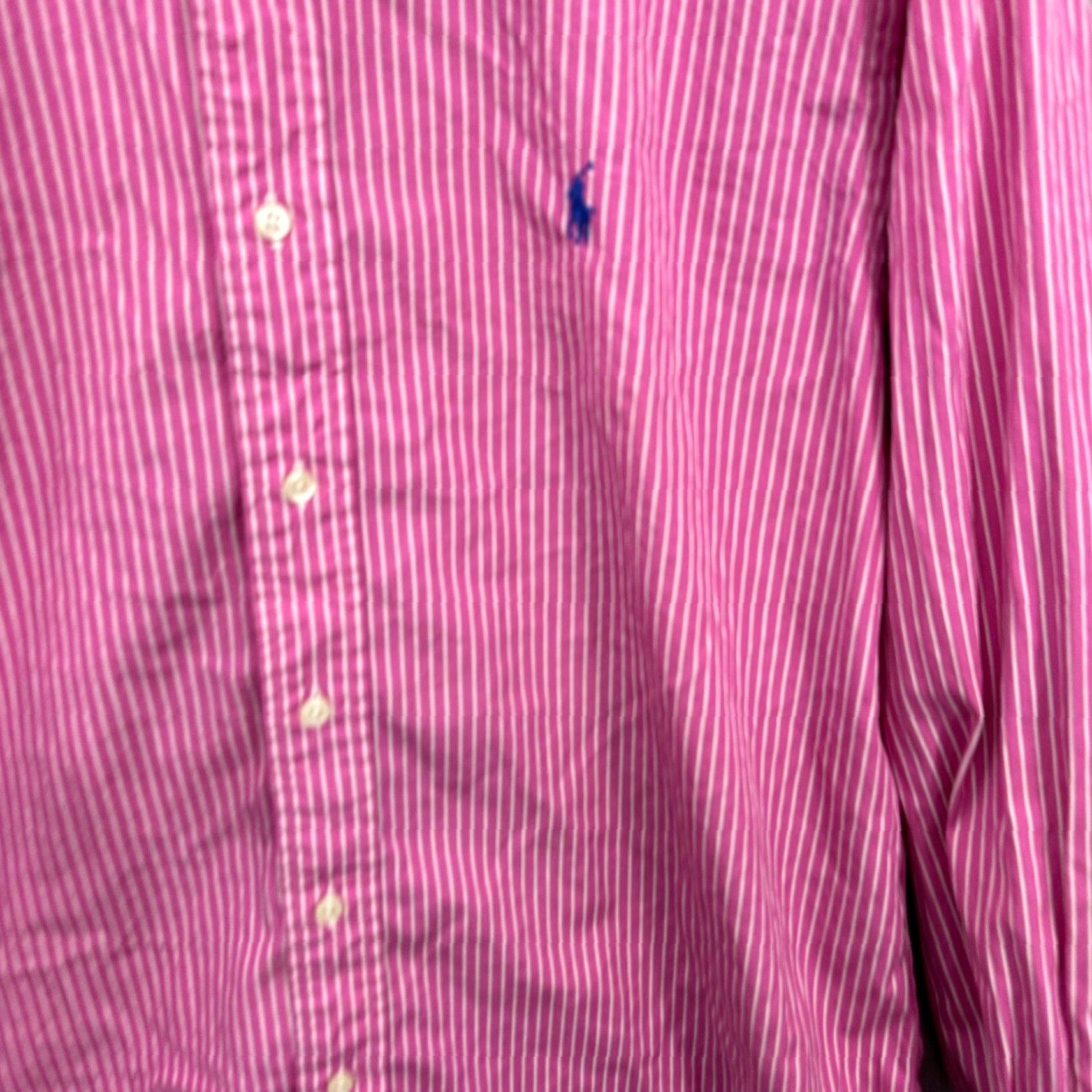 Polo Ralph Lauren VINTAGE Polo Ralph Lauren Shirt Men's 16.5 Large Pink Regent Fit Preppy Dad Polo Ralph Lauren Shirt, 16.5 Large, Pink, Button-Up, Classic, 90s, Mens Size US L / EU 52-54 / 3 - 5 Thumbnail