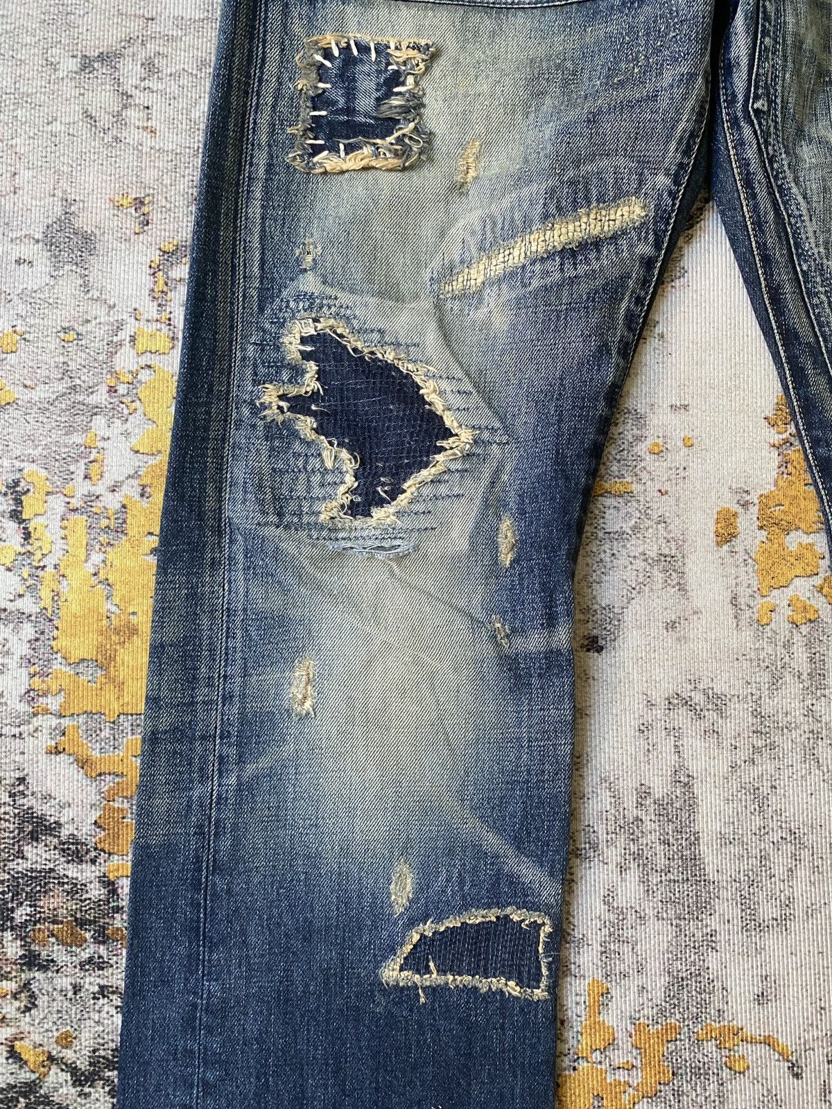 Kapital Vintage Eternal Japan Patchwork Boro Design Kapital Denim Size US 31 - 8 Thumbnail