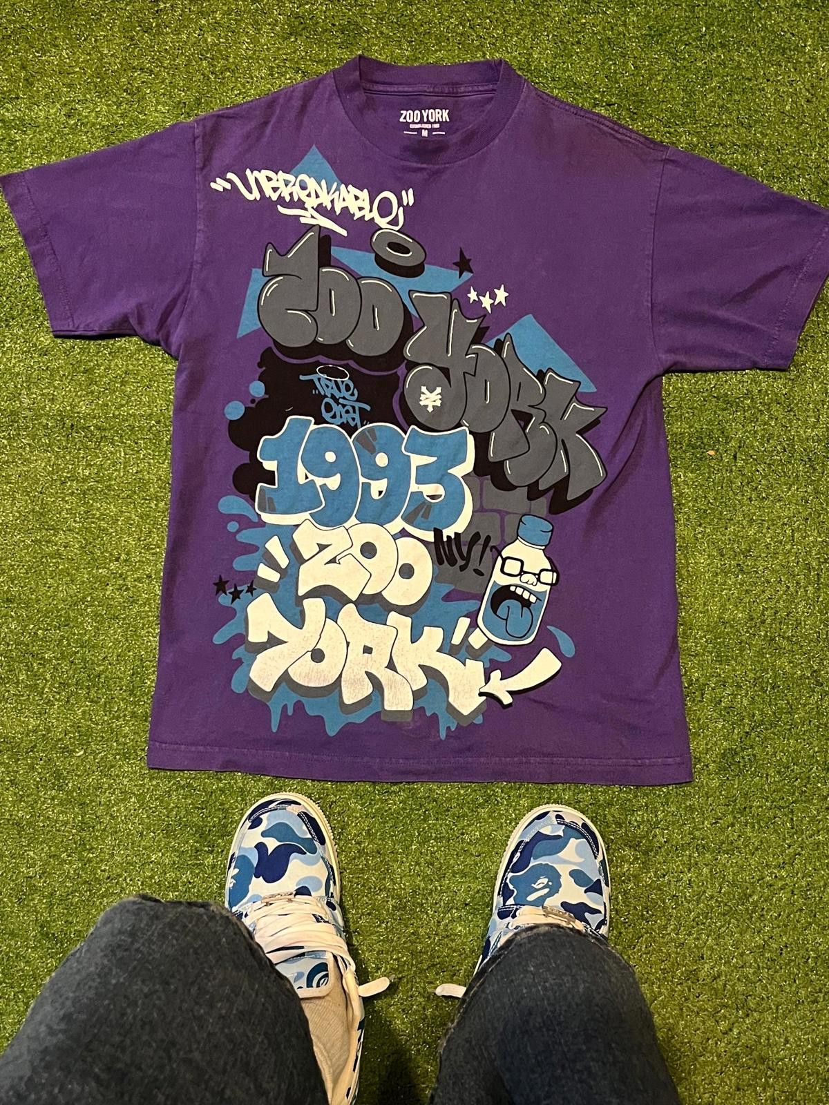 Zoo York Vintage Zoo York Purple Graphic T-Shirt Size ONE SIZE - 1 Thumbnail