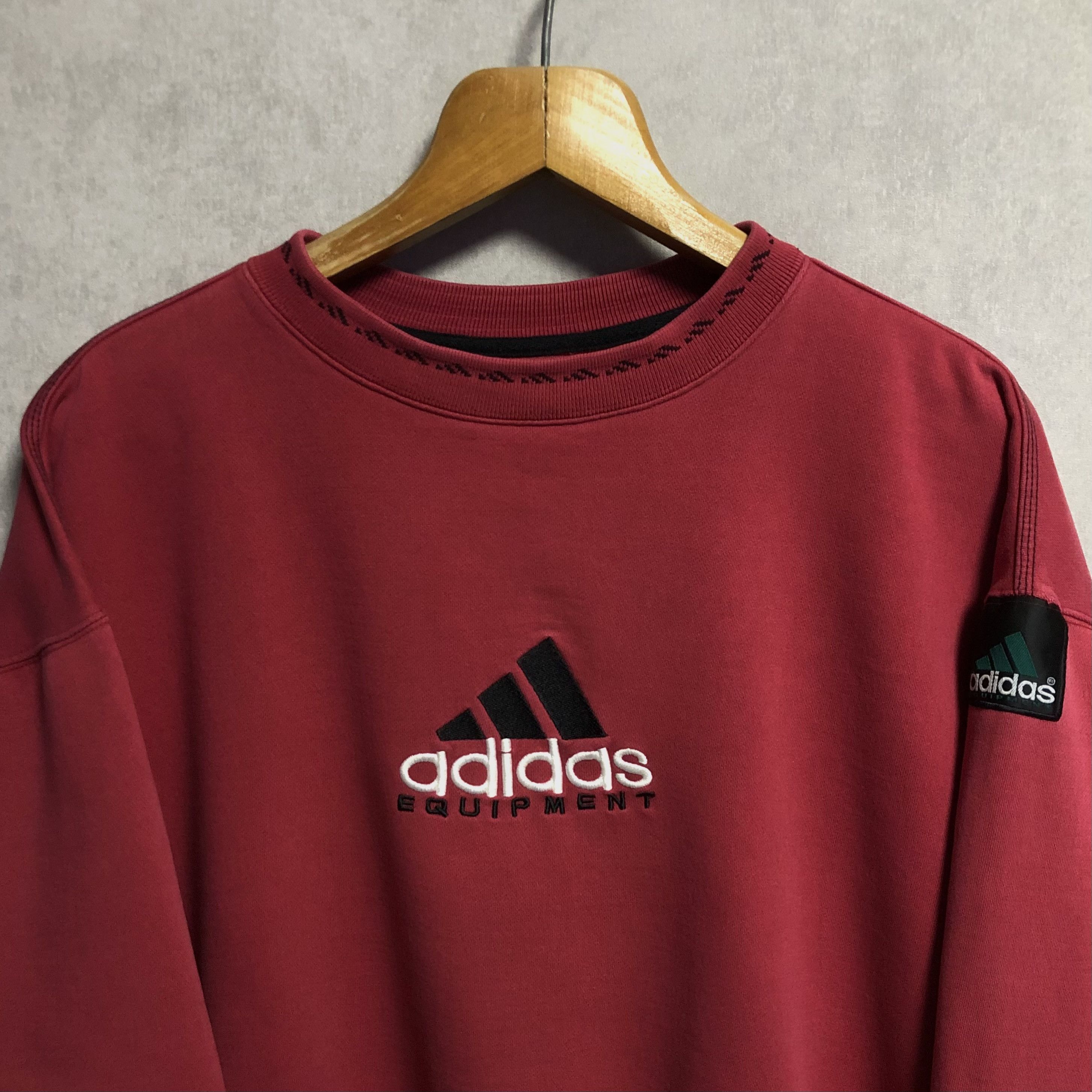 Adidas 90s Adidas Equipment Sweatshirt Size US L / EU 52-54 / 3 - 3 Thumbnail
