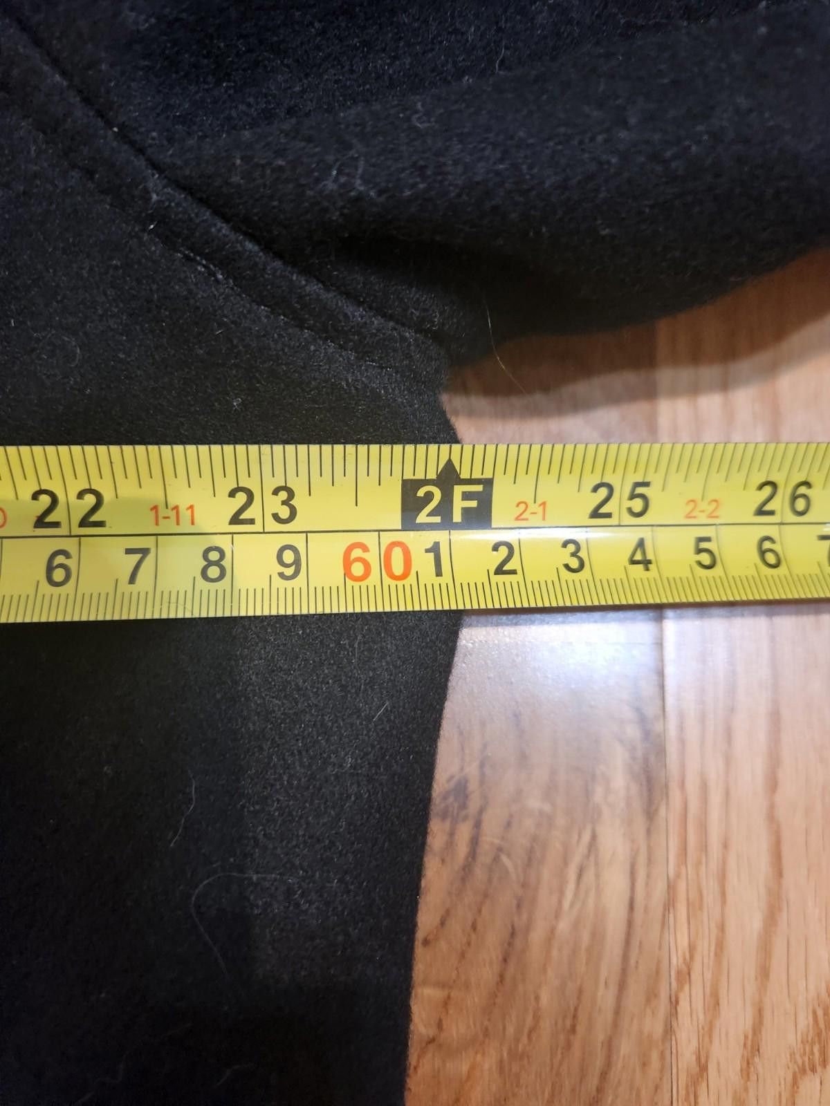 Designer Buffalo David Bitton Wool Coat Black Men's Medium Size US M / EU 48-50 / 2 - 6 Thumbnail
