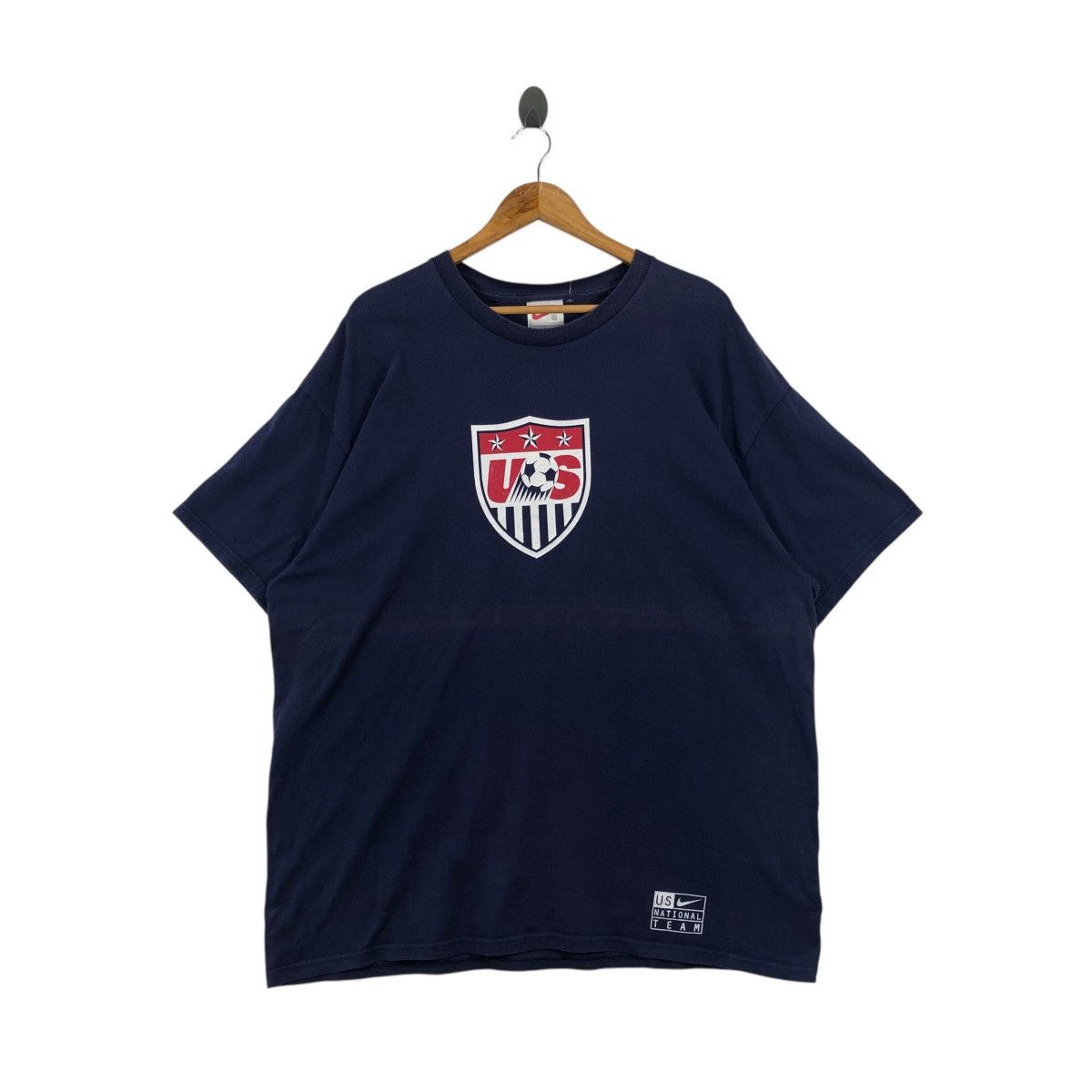 Nike × Vintage Vintage NIKE USA NATIONAL Team Swoosh Sportswear T-Shirt Size US XL / EU 56 / 4 - 1 Thumbnail