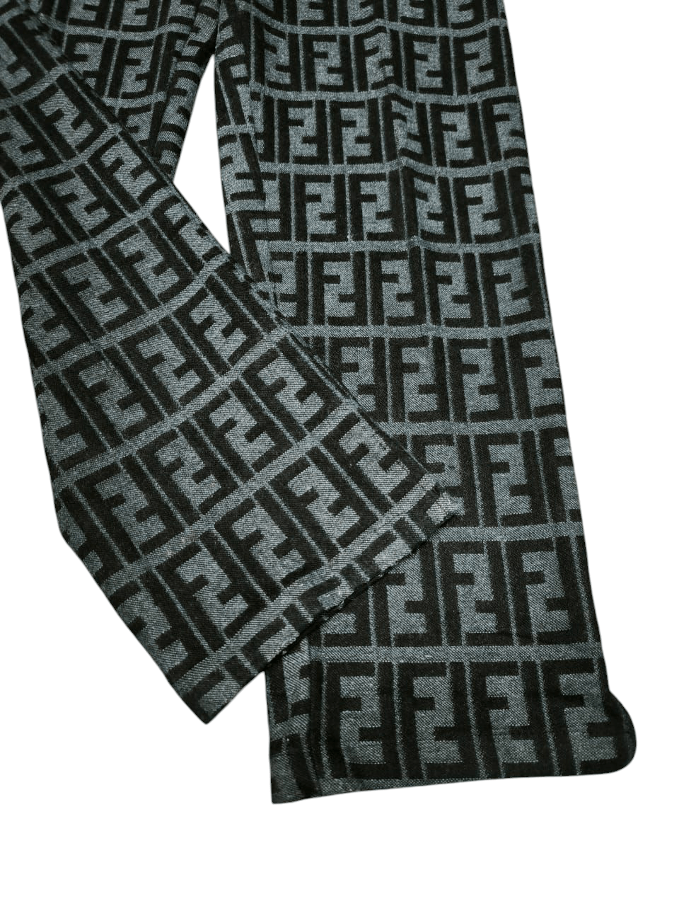 Fendi Vintage FENDI Zucca Monograms grey Black FF Logo Pants Jeans Size 26" / US 2 / IT 38 - 4 Thumbnail