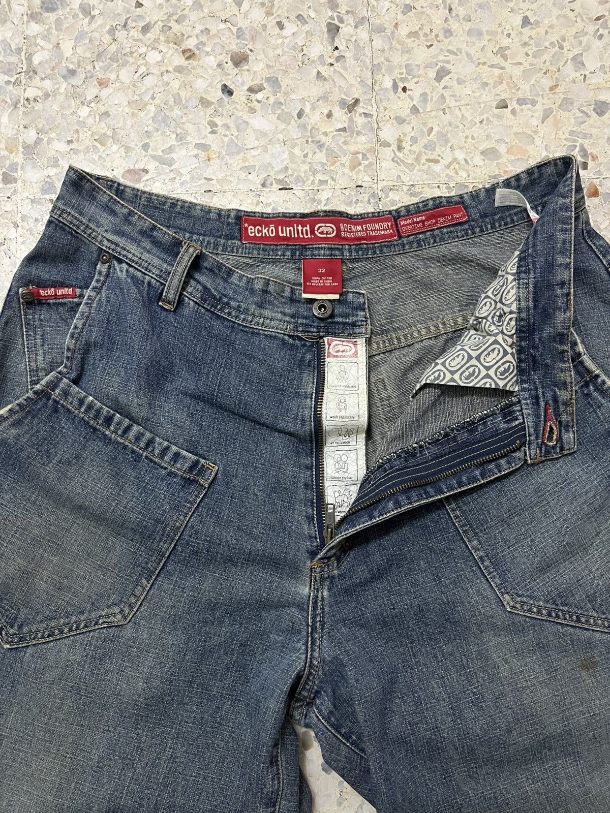 Vintage Vintage Ecko Unltd denim foundry baggy jeans Size US 34 / EU 50 - 8 Thumbnail