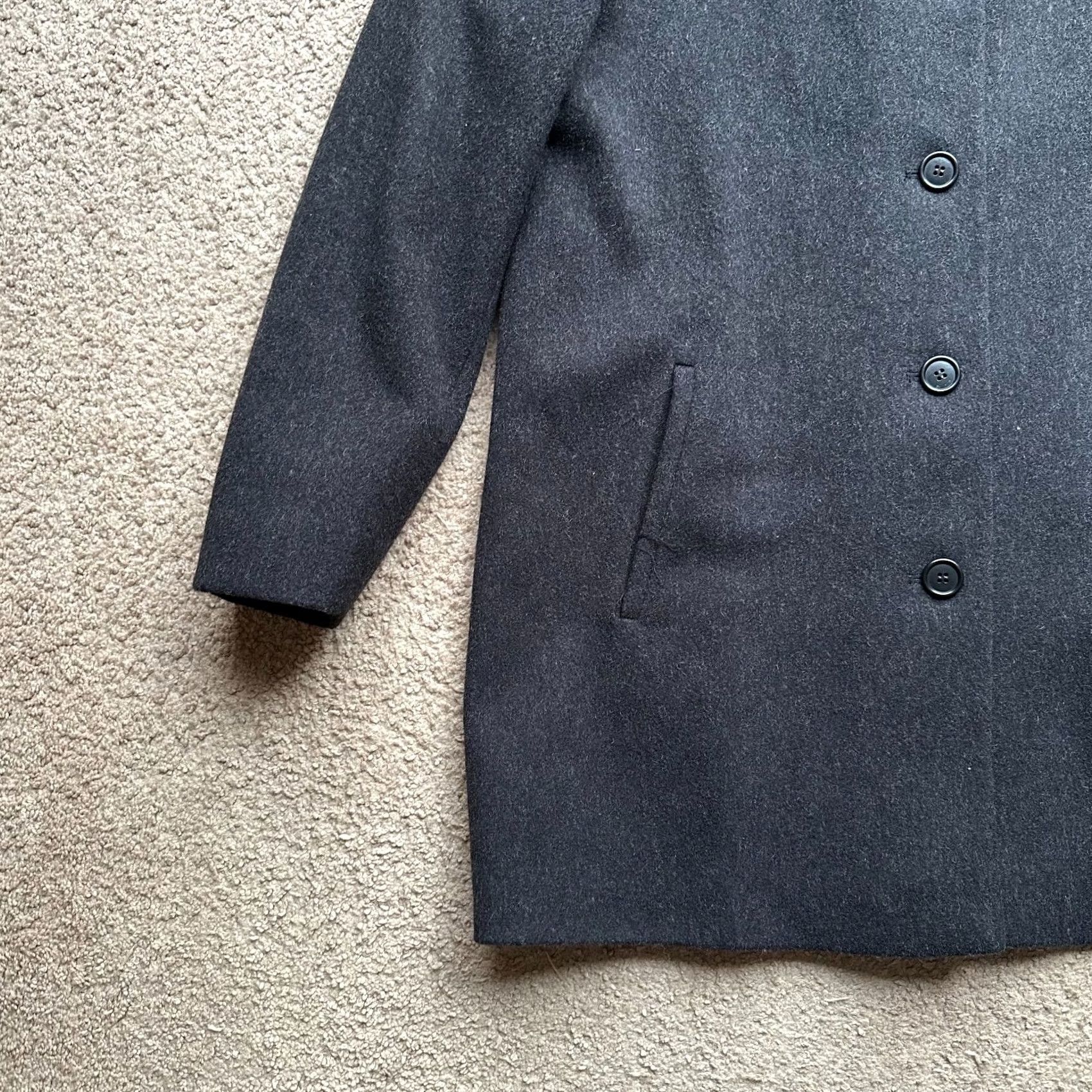 Calvin Klein Calvin Klein Coat Womens 8 100% Merino Wool Gray Jacket Size M / US 6-8 / IT 42-44 - 7 Thumbnail