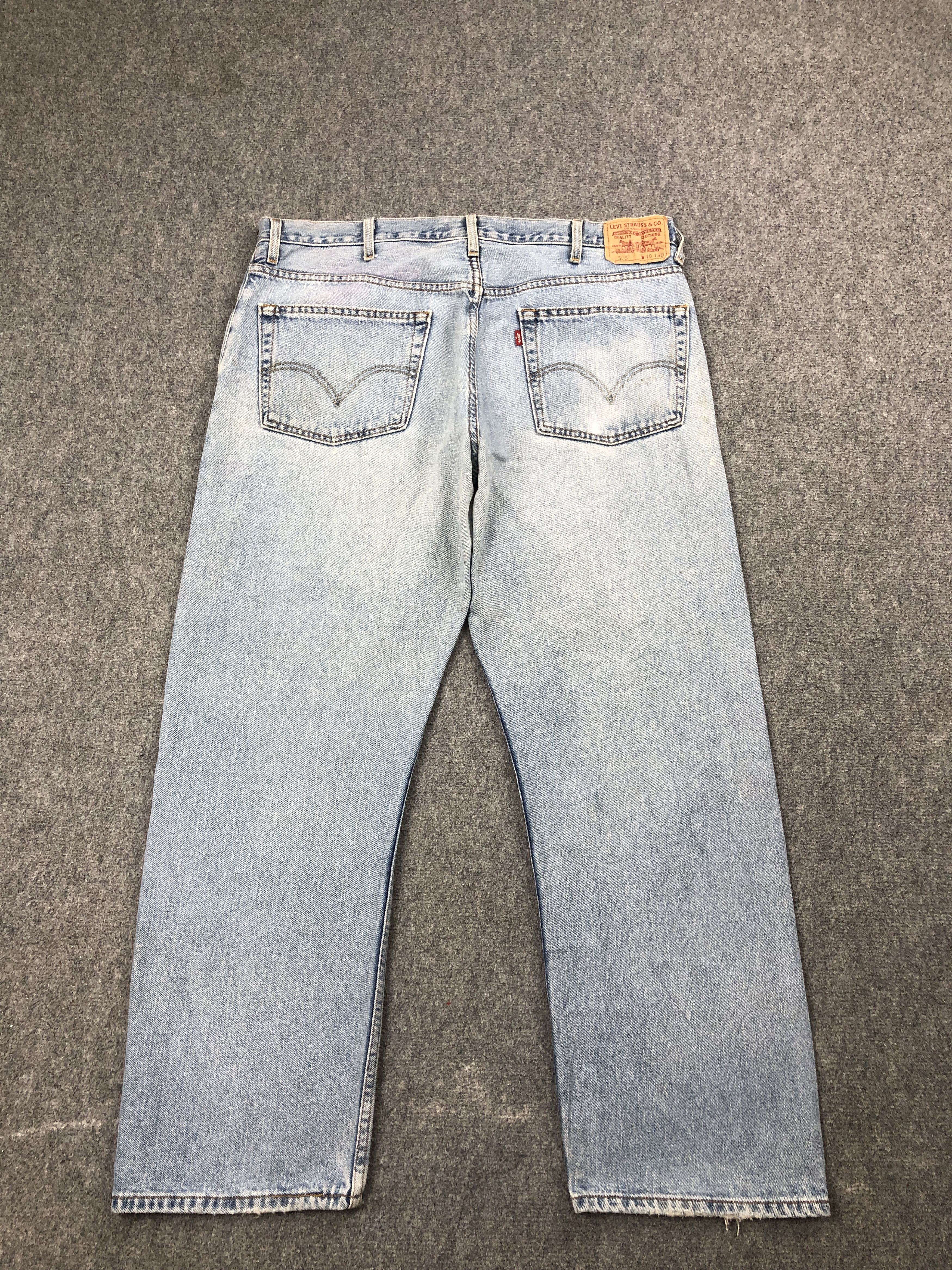 Levi's Vintage Levis 505 Regular Fit Light Wash Jeans DP2516 Size US 37 - 2 Thumbnail