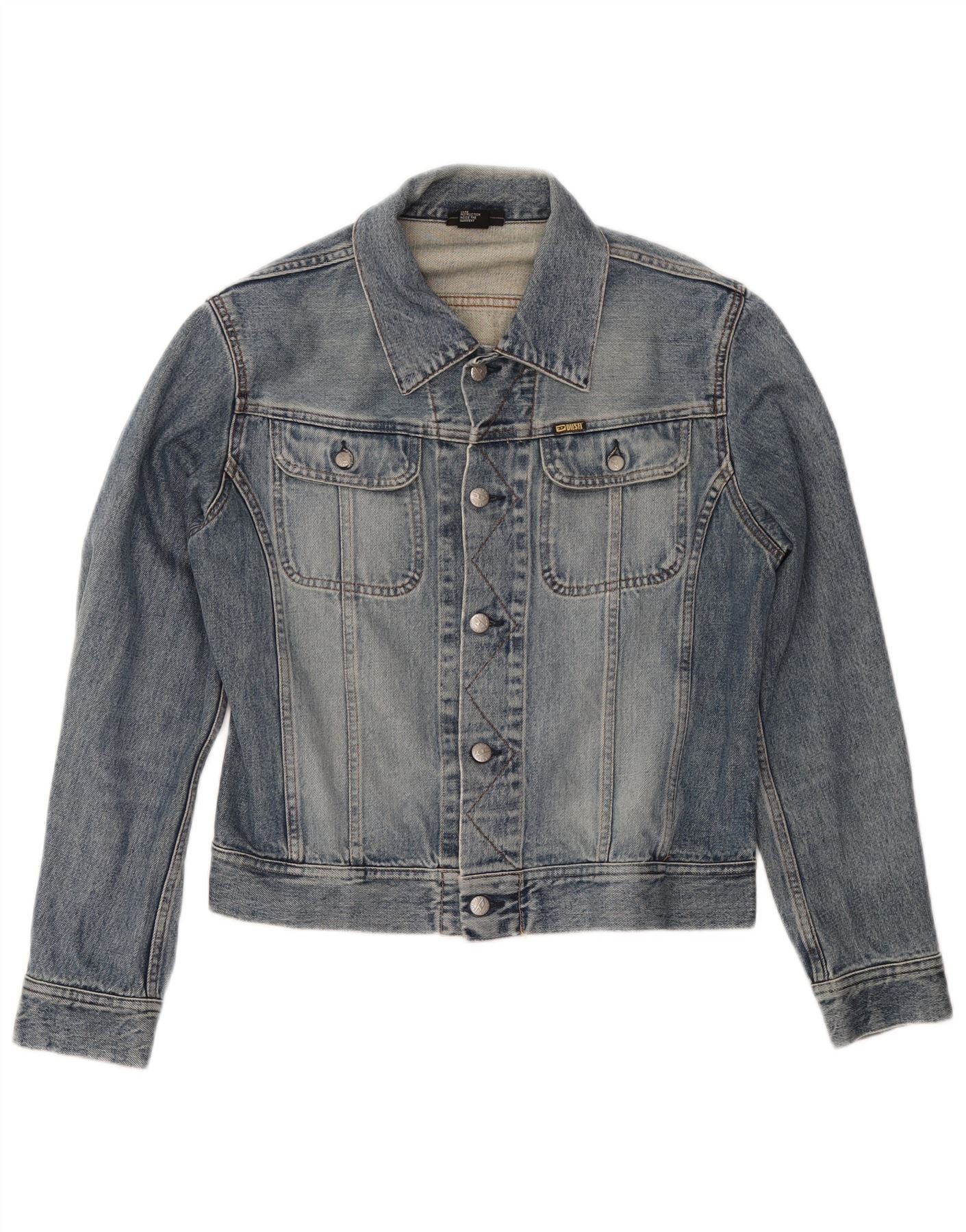 Diesel Womens Denim Jacket UK 14 Medium Blue Size M / US 6-8 / IT 42-44 - 1 Thumbnail