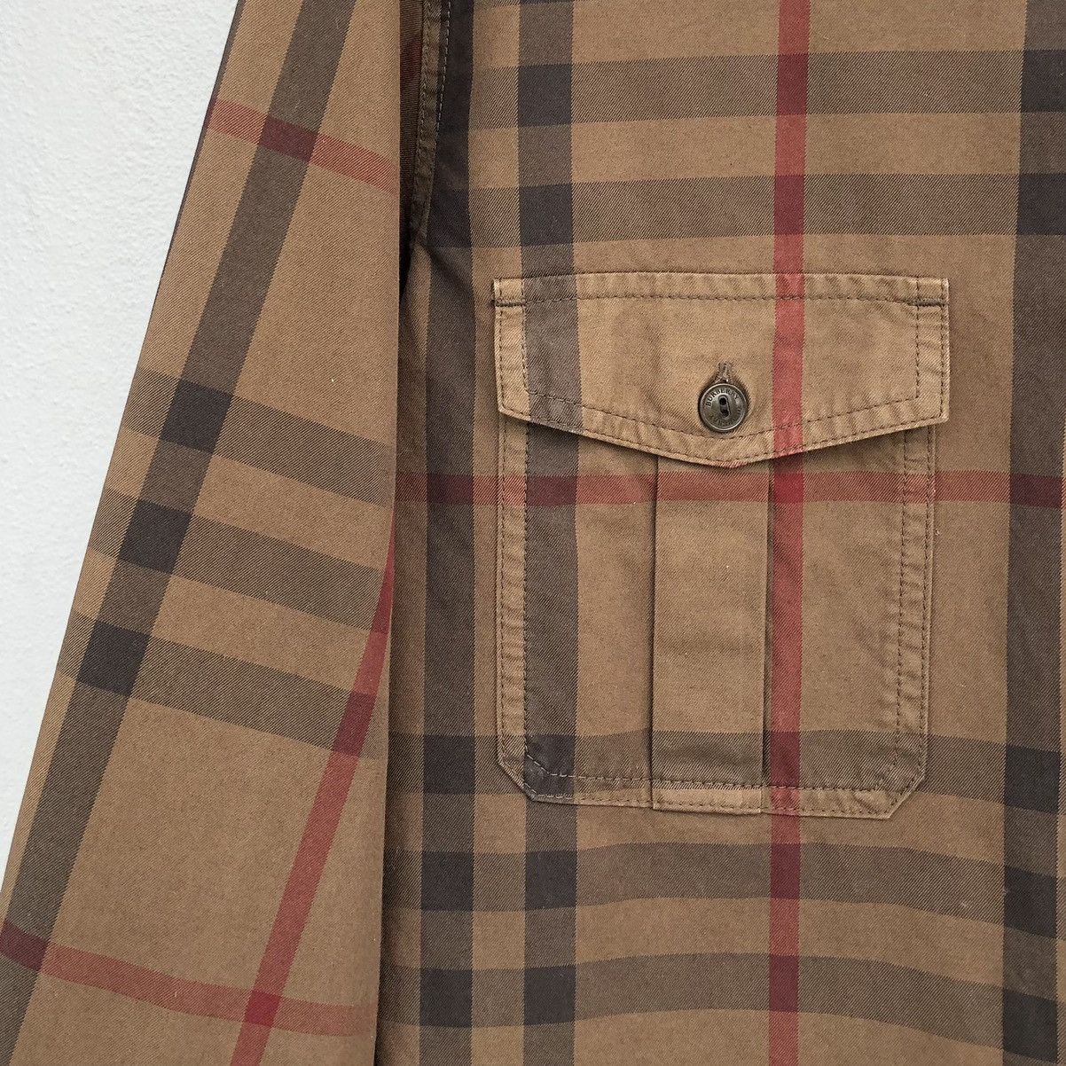 Burberry Burberry London Checked Novacheck Cotton Long Sleeve Shirt Size US L / EU 52-54 / 3 - 4 Thumbnail