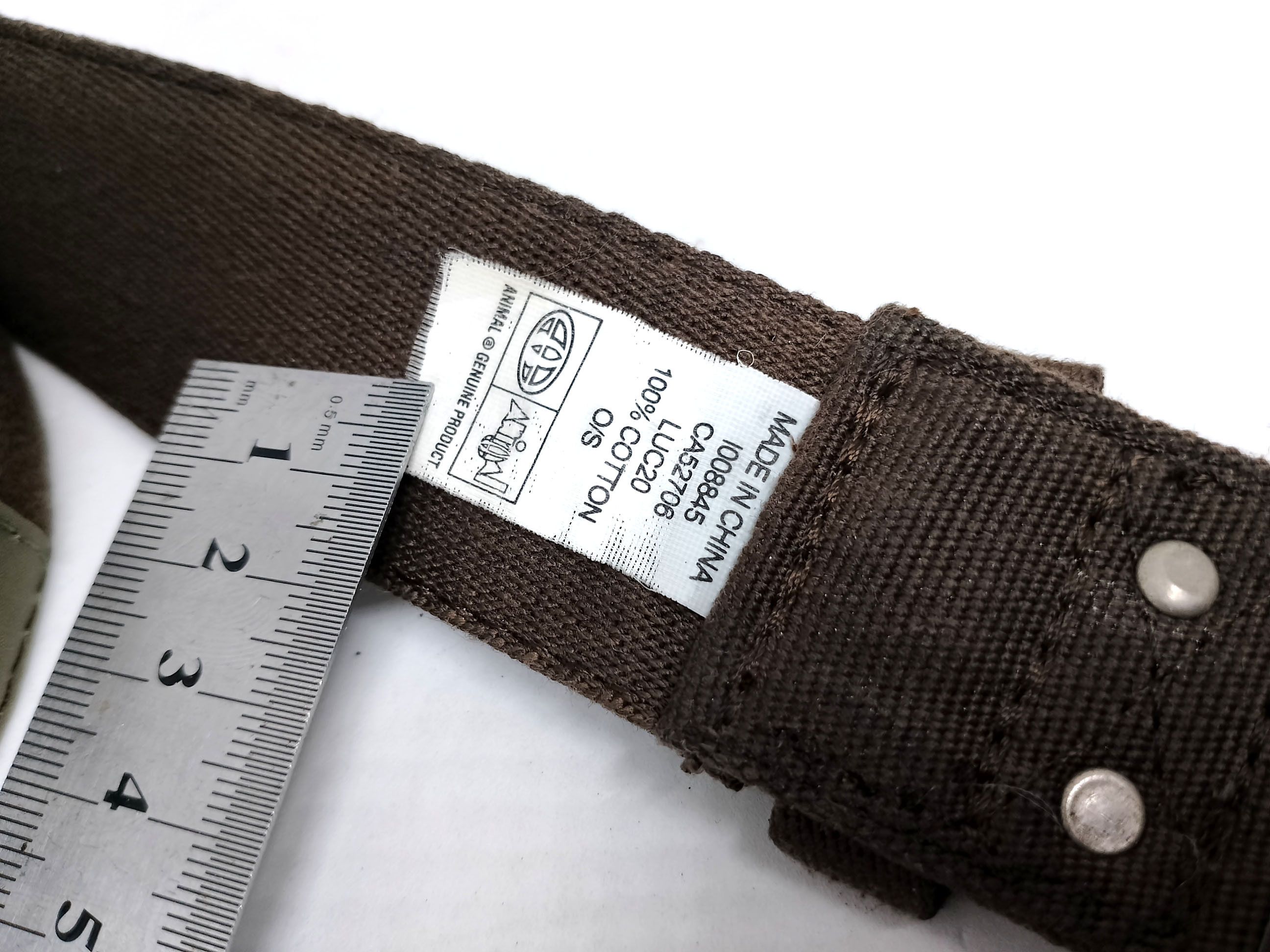 Other Animal Canvas Belt, Coyote Brown, Size aprox 32/34 Size 32 - 5 Thumbnail