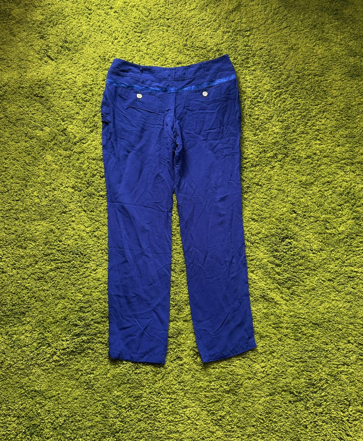 Designer × Just Cavalli × Roberto Cavalli Roberto Cavalli Italian minimalist blue pants Size 32" / US 10 / IT 46 - 2 Thumbnail
