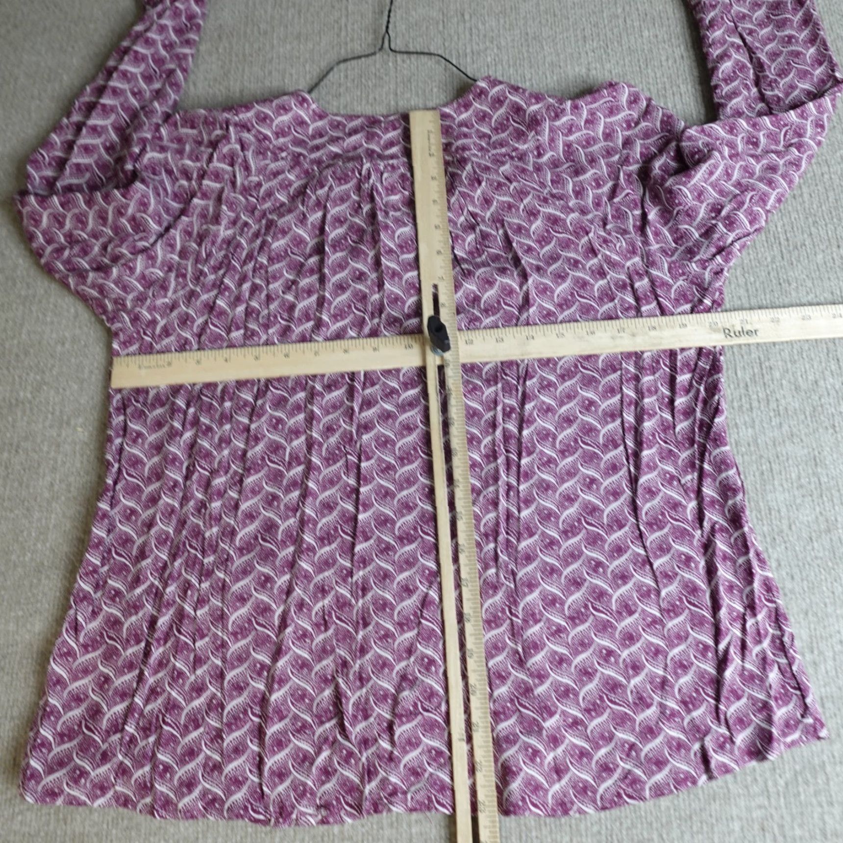 Vintage Maeve Top Shirt Women M Blue Pink Geometric Shift Casual Blouse 90s? Wait no. Size M / US 6-8 / IT 42-44 - 5 Thumbnail