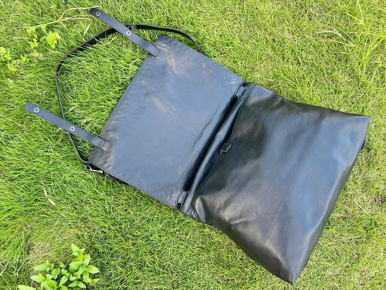 Bottega Veneta Authentic Bottega Veneta Intrecciato Nero Flap Messenger Bag Size ONE SIZE - 3 Thumbnail
