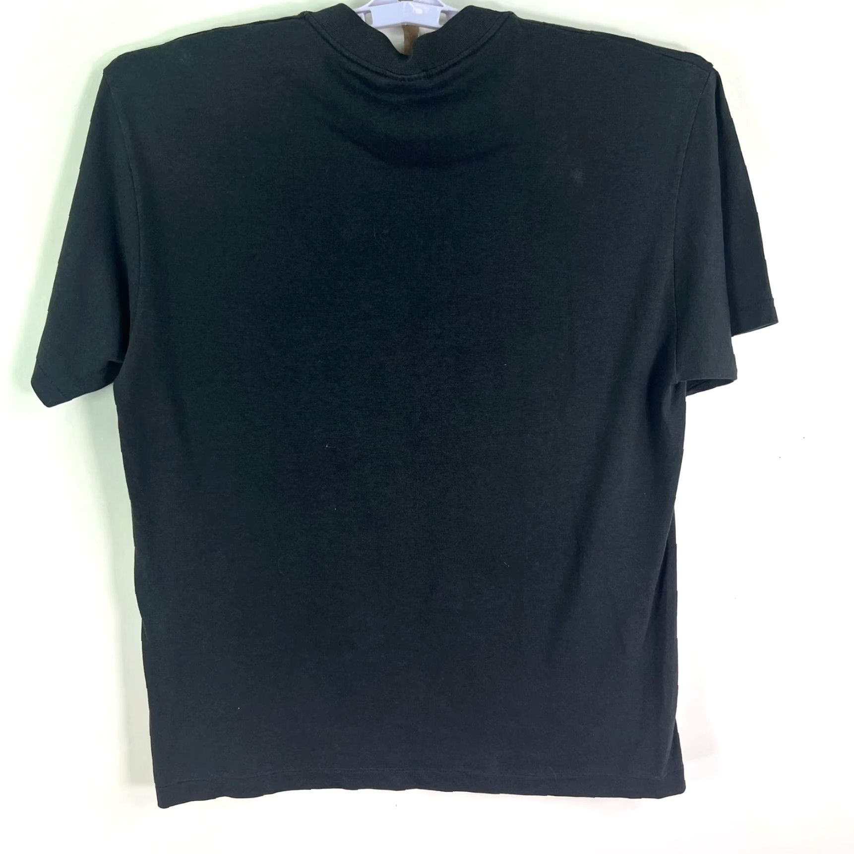 Vintage VINTAGE Stedman Head Together -Falling Apart Funny T Shirt L Black 1980s Stitch Graphic Print Crew Neck Short Sleeve Cotton Blend Polyester Mens Size US L / EU 52-54 / 3 - 5 Thumbnail
