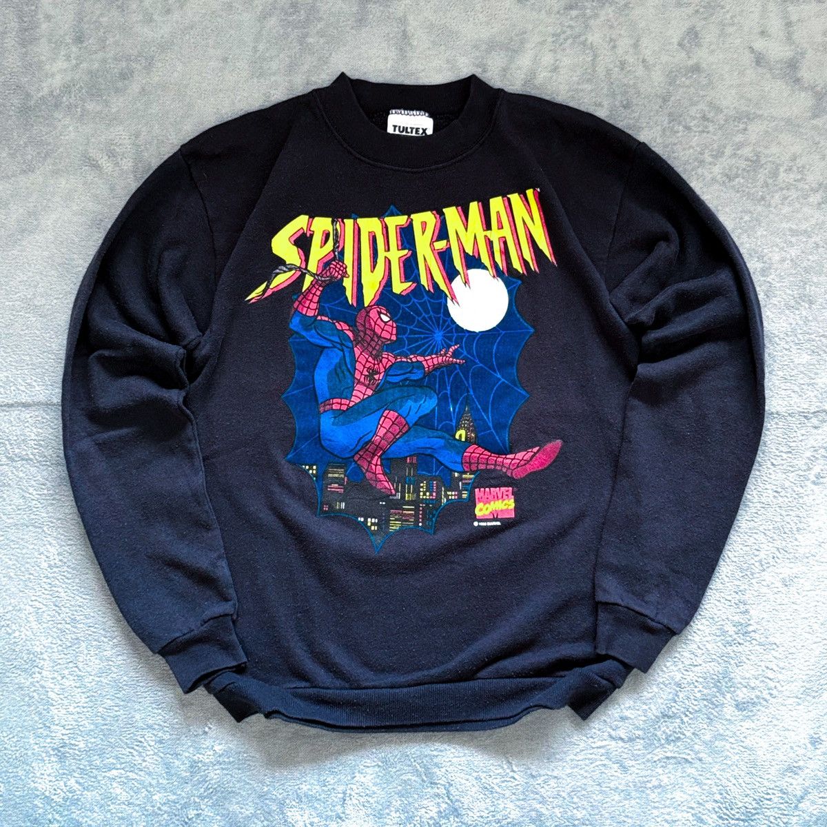 Marvel Comics × Vintage Vintage Spiderman Marvel Comics Sweatshirt Size US XS / EU 42 / 0 - 1 Thumbnail