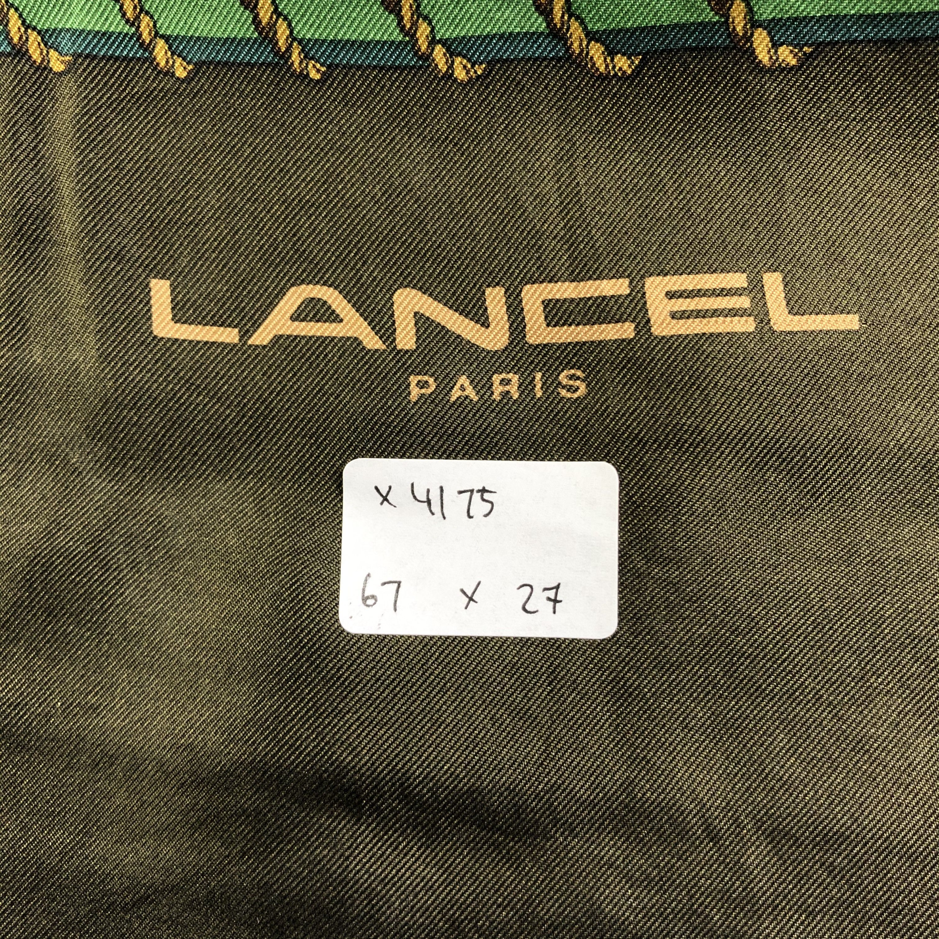 Lancel × Vintage Vintage Lancel Silk Scarf Size ONE SIZE - 5 Thumbnail
