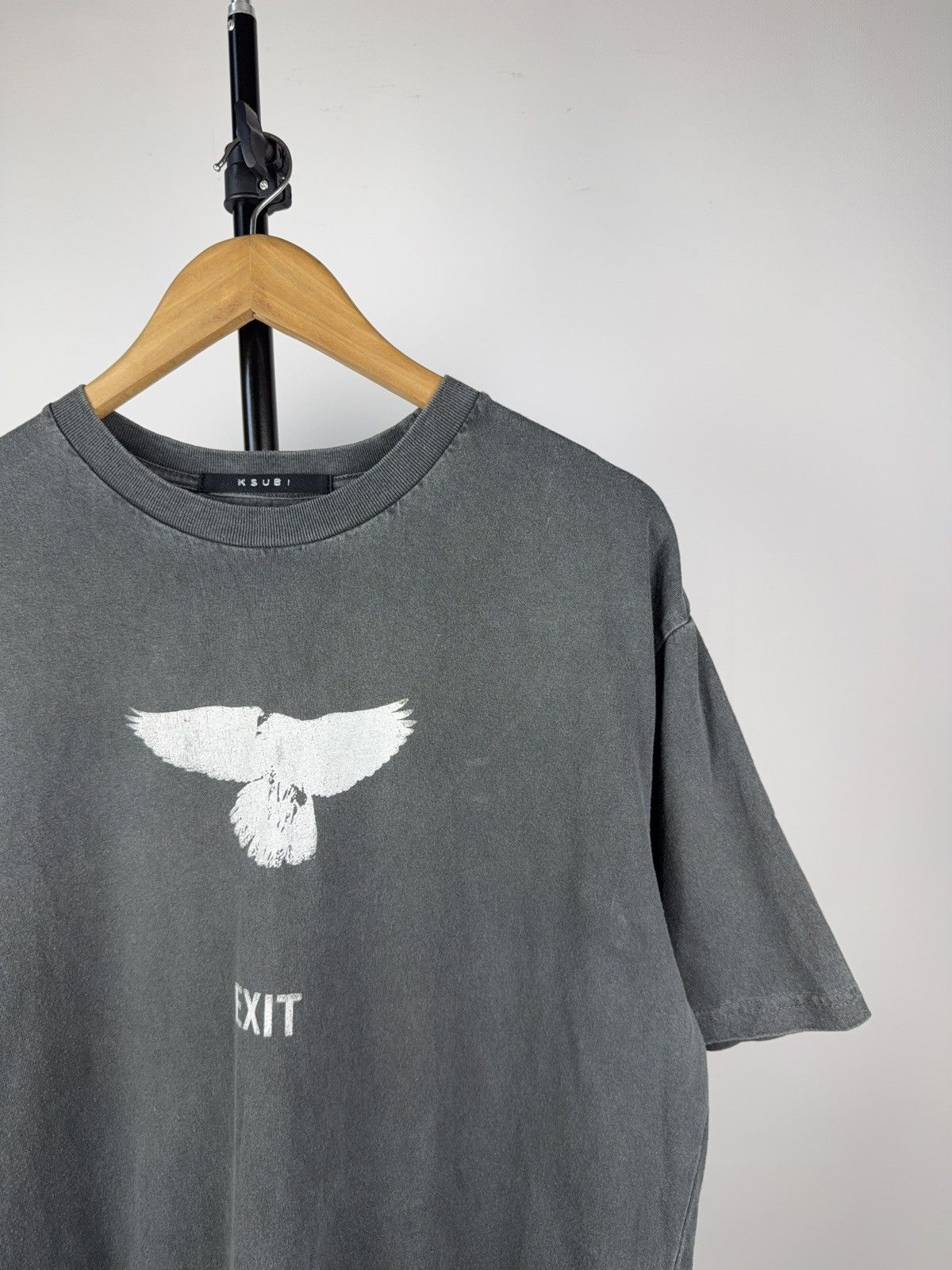 Ksubi Vintage 00s Japanese Ksubi EXIT Retro Faded Tee Shirt Size US M / EU 48-50 / 2 - 3 Thumbnail