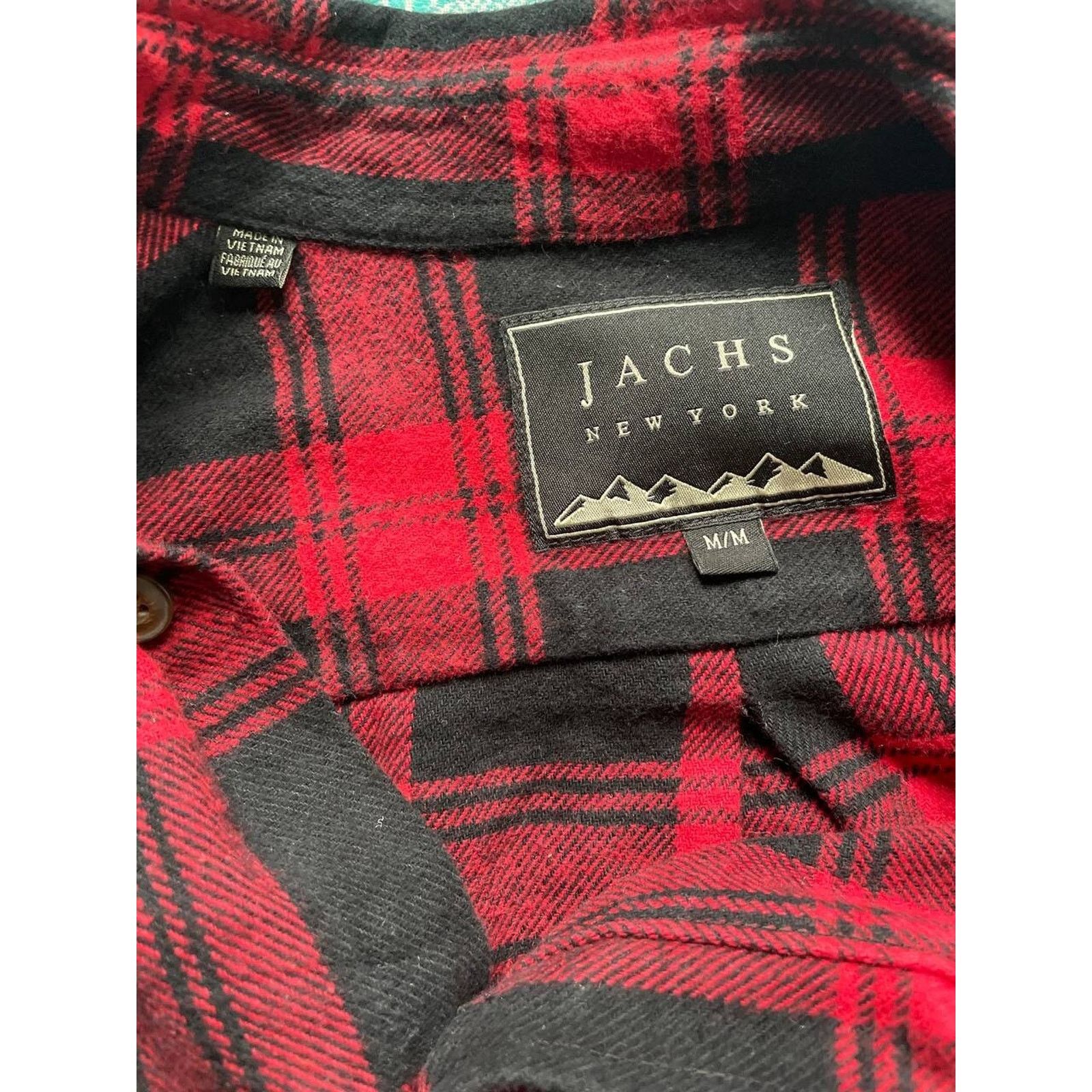JACHS NY Vintage JACHS New York Black Plaid Flannel Shirt M Casual Size US M / EU 48-50 / 2 - 7 Thumbnail