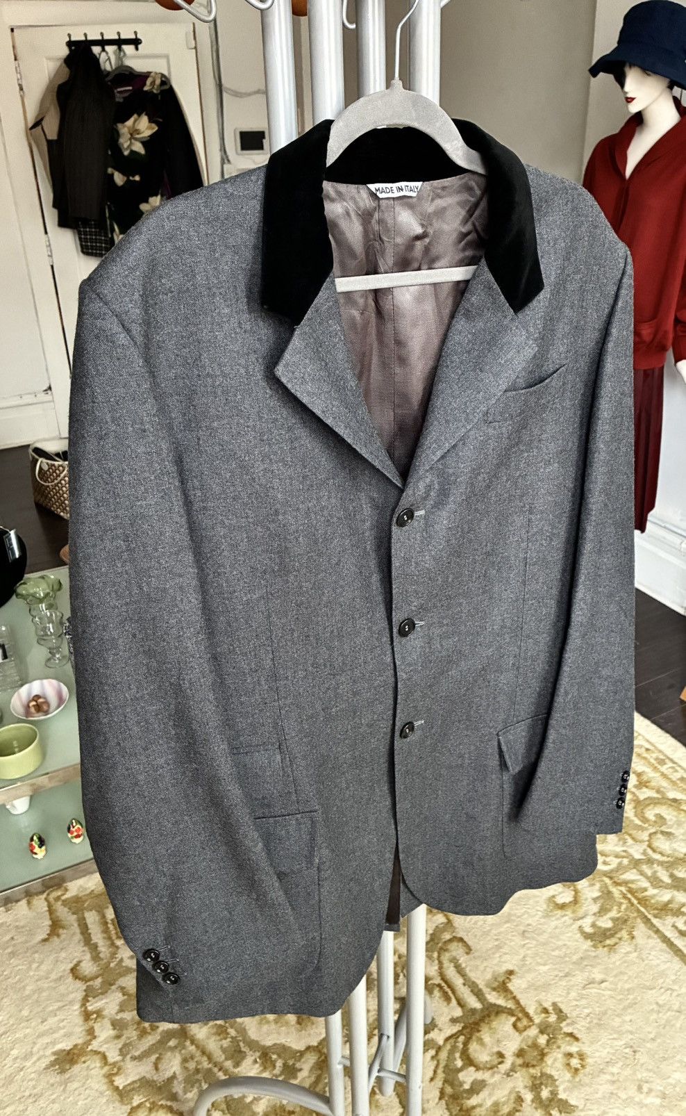 Katharine Hamnett London Katharine Hamnett Vintage Velvet Collar Sport Coat Size US M / EU 48-50 / 2 - 11 Thumbnail