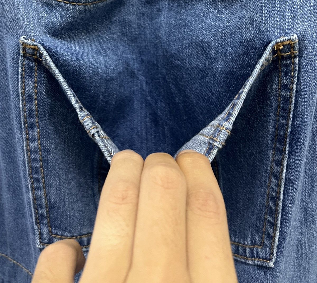 GU × Vintage GU Women's Denim Overalls - Size 3XL Size US 38 / EU 54 - 7 Thumbnail