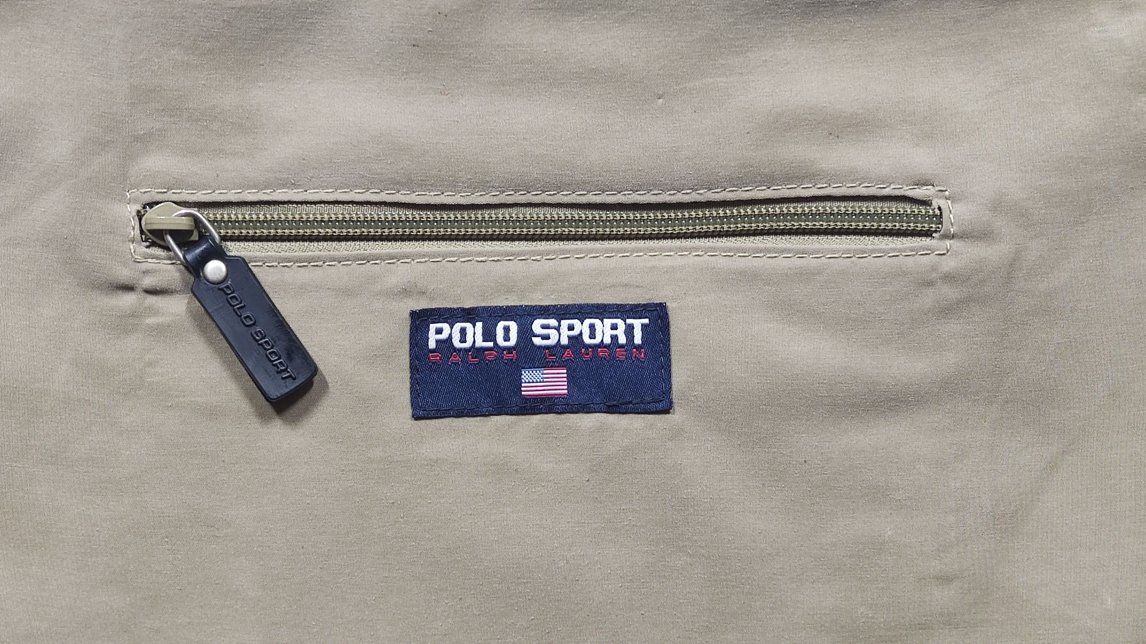 Polo Ralph Lauren Vintage Polo Sport wool Tote Bag With USA Flag Patch Size ONE SIZE - 8 Thumbnail