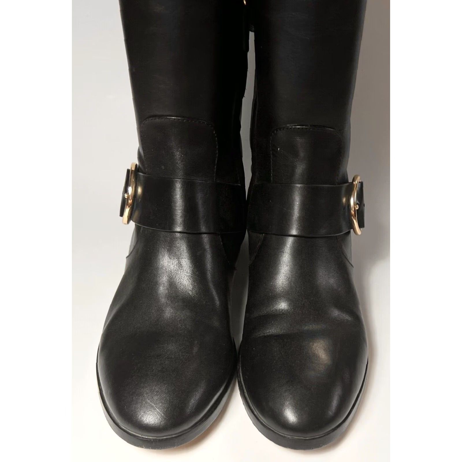 Tory Burch Tory Burch Sofia Knee High Riding Boots 9 Black Leather Zip Buckle Logo Womens Boots Size US 9 / IT 39 - 6 Thumbnail