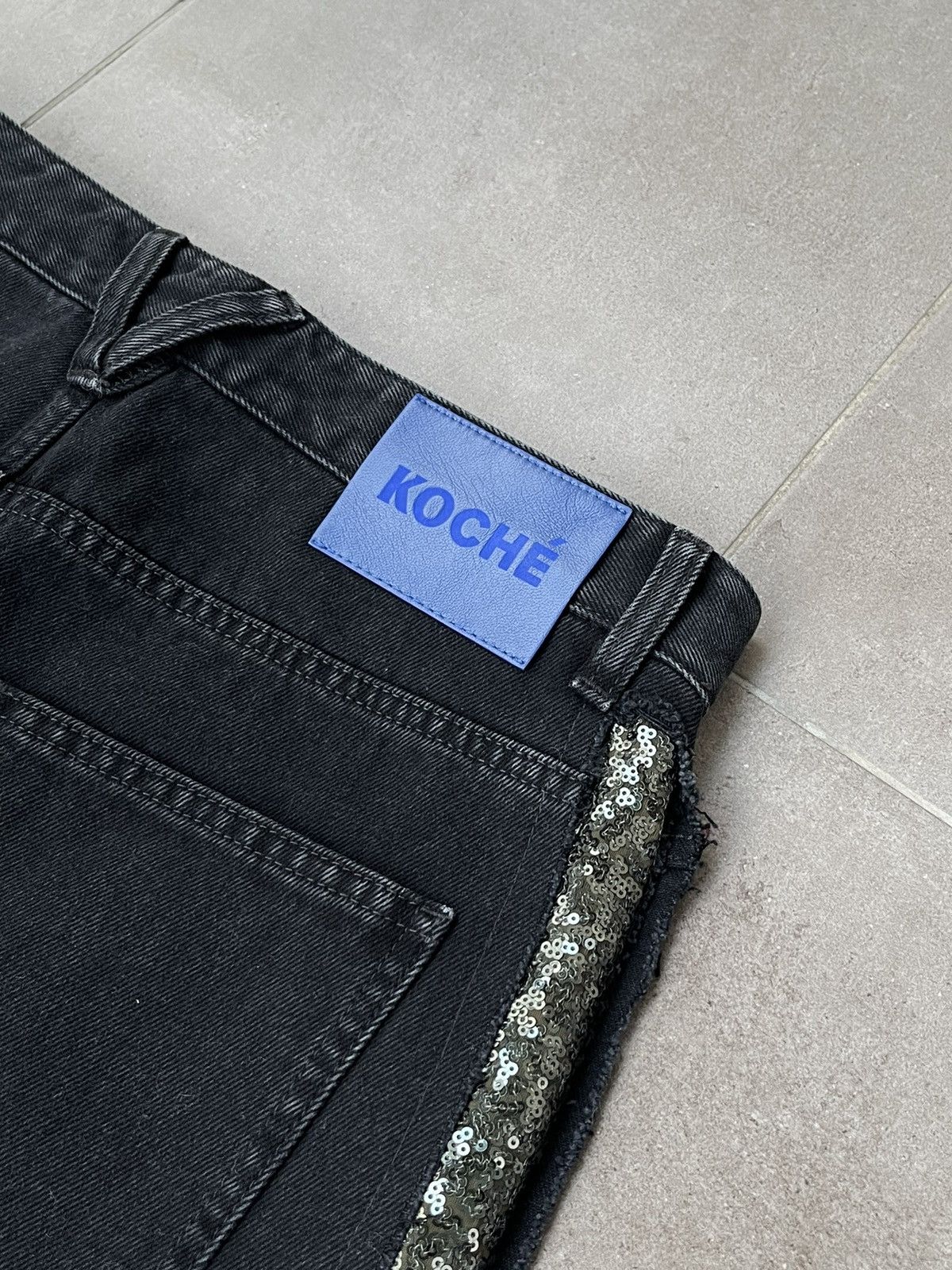 Other !DS! AW22 Koche Aplications Black Denim Pants Size US 32 / EU 48 - 11 Thumbnail