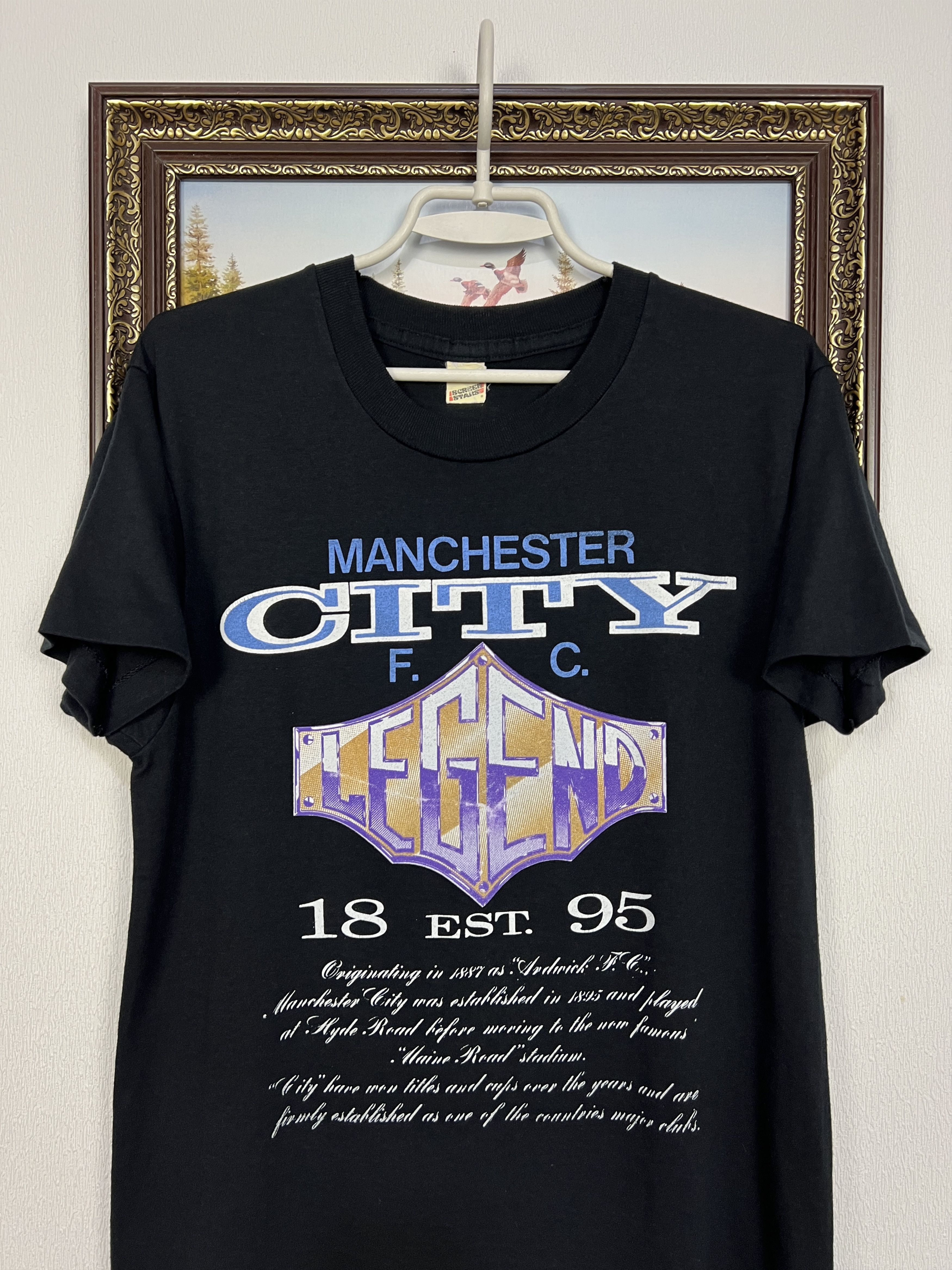 Vintage Vintage 80's Manchester City Football Shirt Soccer Size US M / EU 48-50 / 2 - 2 Thumbnail