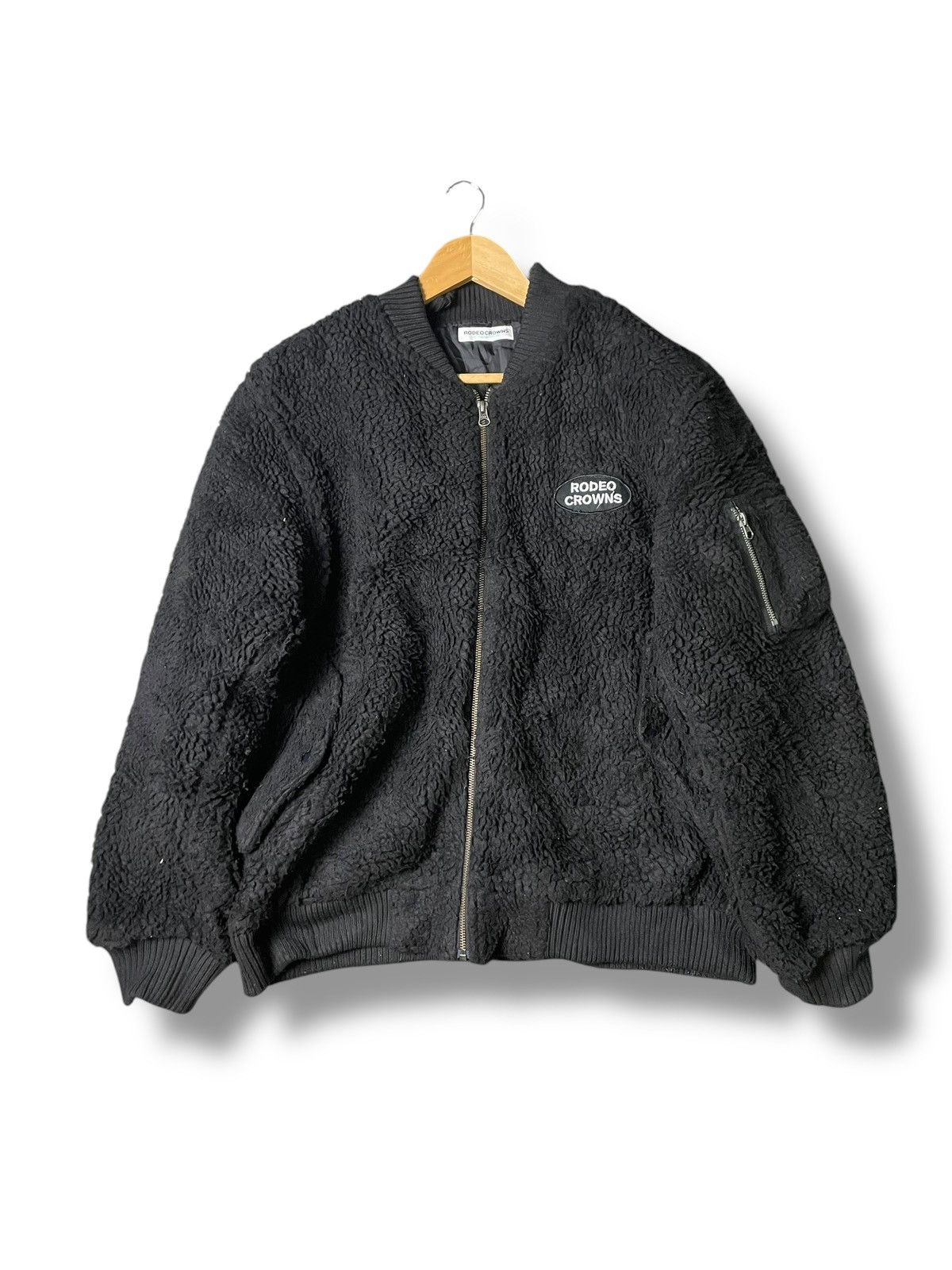Japanese Brand Vintage Rodeo Crowns Fleece Bomber Jacket (65) Size US M / EU 48-50 / 2 - 1 Thumbnail