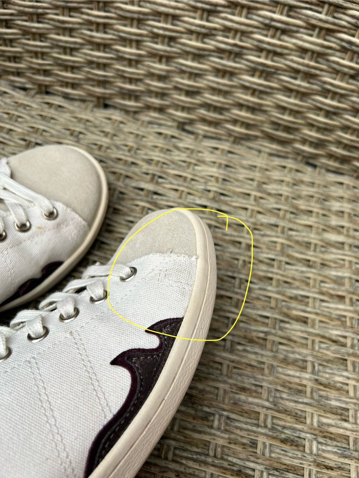 Isabel Marant × Isabel Marant Etoile Isabel Marant ETOILE Gilly Low-Top Canvas Leather Sneakers Size US 7 / IT 37 - 12 Thumbnail
