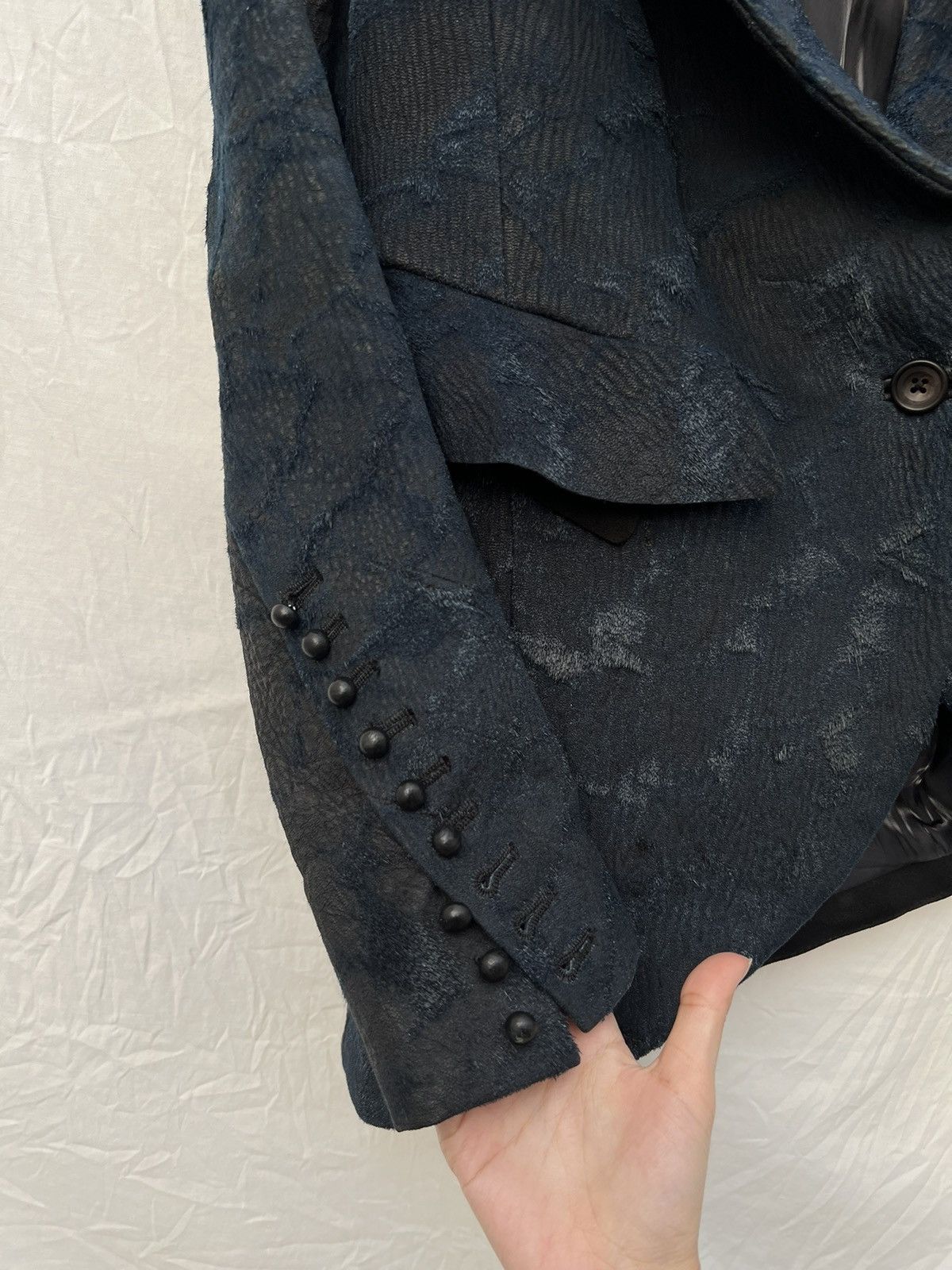 If Six Was Nine If Six Was Nine asymmetric cut leather hair blazer Size 46S - 8 Thumbnail
