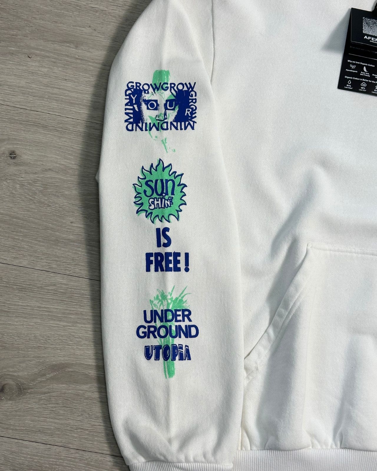 Afends NWT Afends - Utopia - Men's White Organic Hoodie - Medium Size US M / EU 48-50 / 2 - 3 Thumbnail