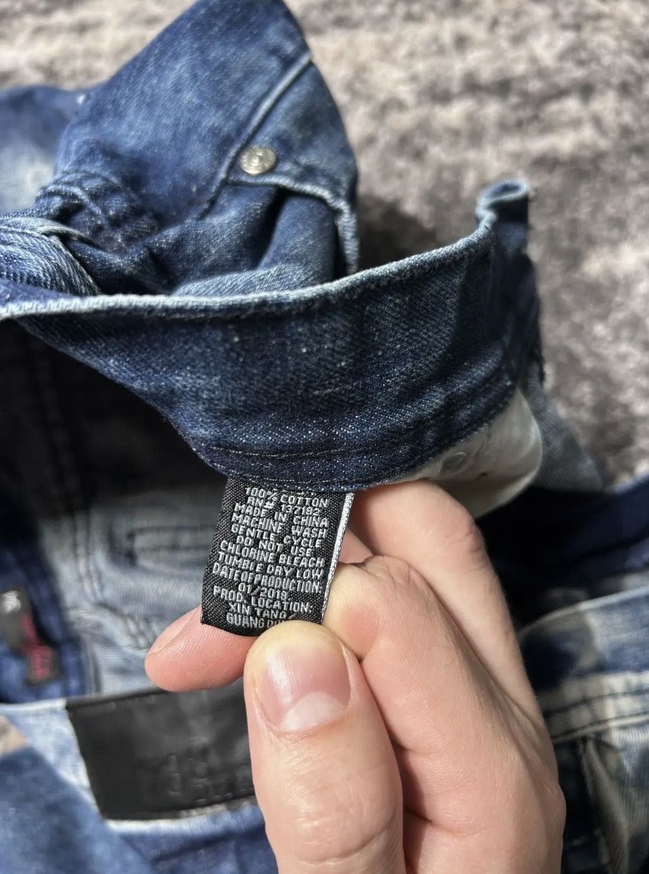Affliction × Japanese Brand × Vintage Crazy Y2K 1738 Dynasty Affliction style crosses grunge jeans Size US 34 / EU 50 - 5 Thumbnail